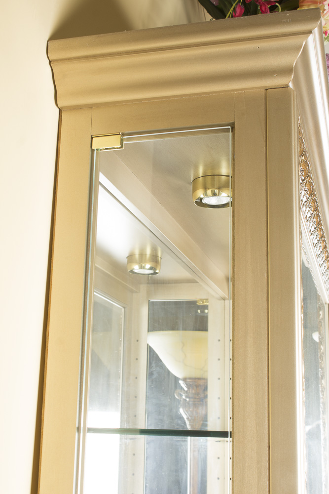 Contemporary Lighted Curio Cabinet