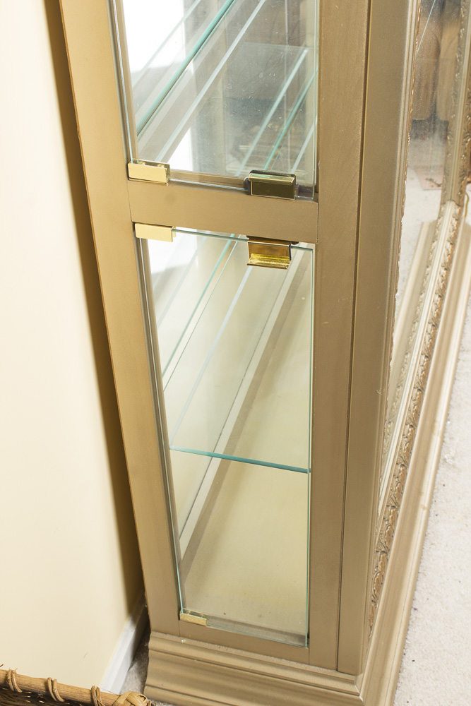 Contemporary Lighted Curio Cabinet