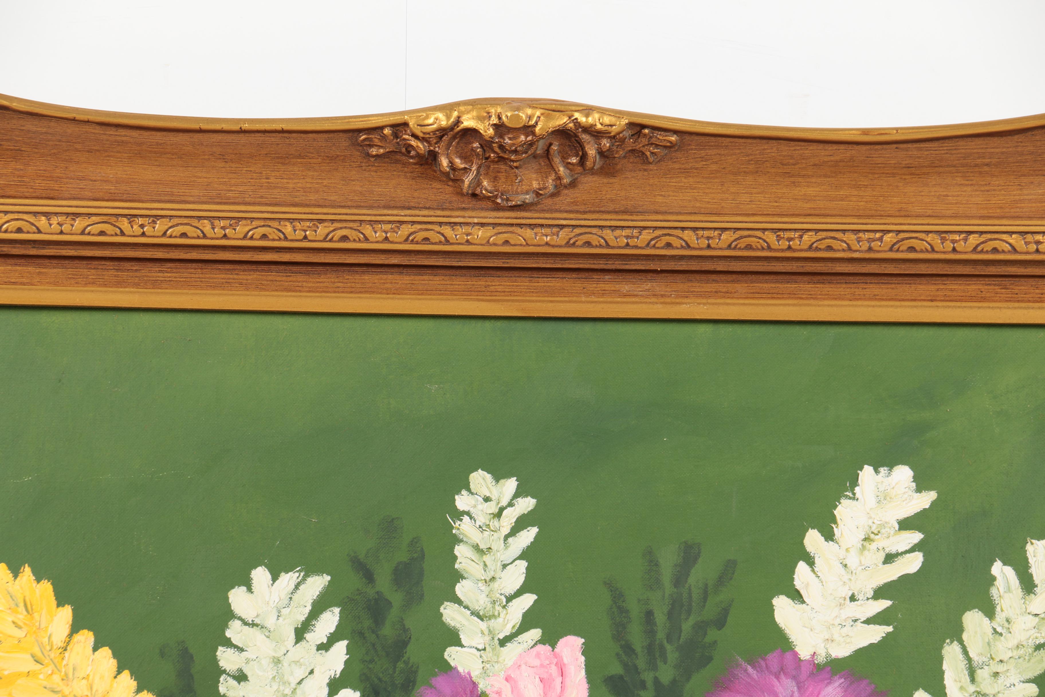 Loomis Vintage Oil Painting of Floral Still Life