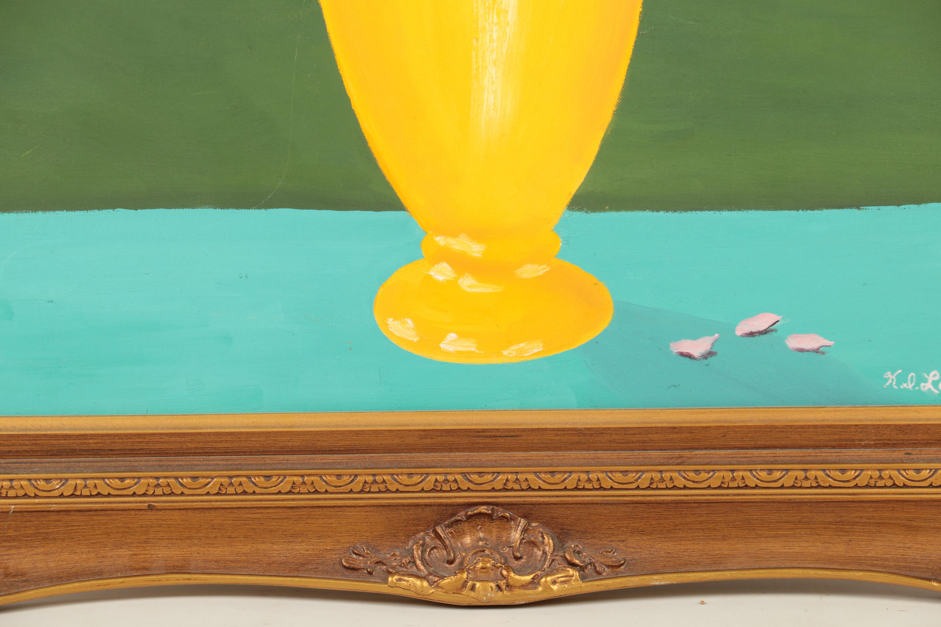 Loomis Vintage Oil Painting of Floral Still Life