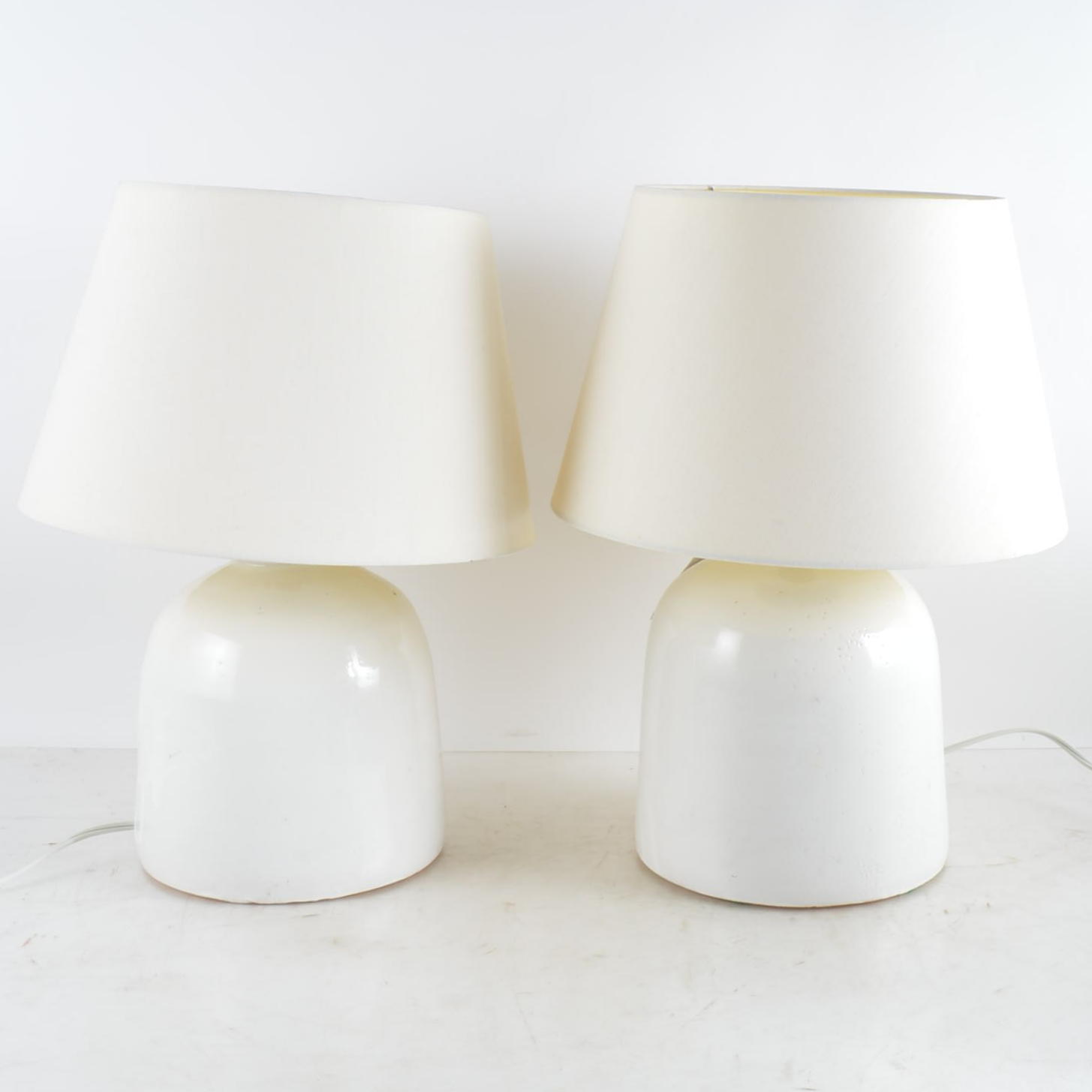 Pair of Cornelison Signed Bybee Pottery Ceramic Table Lamps