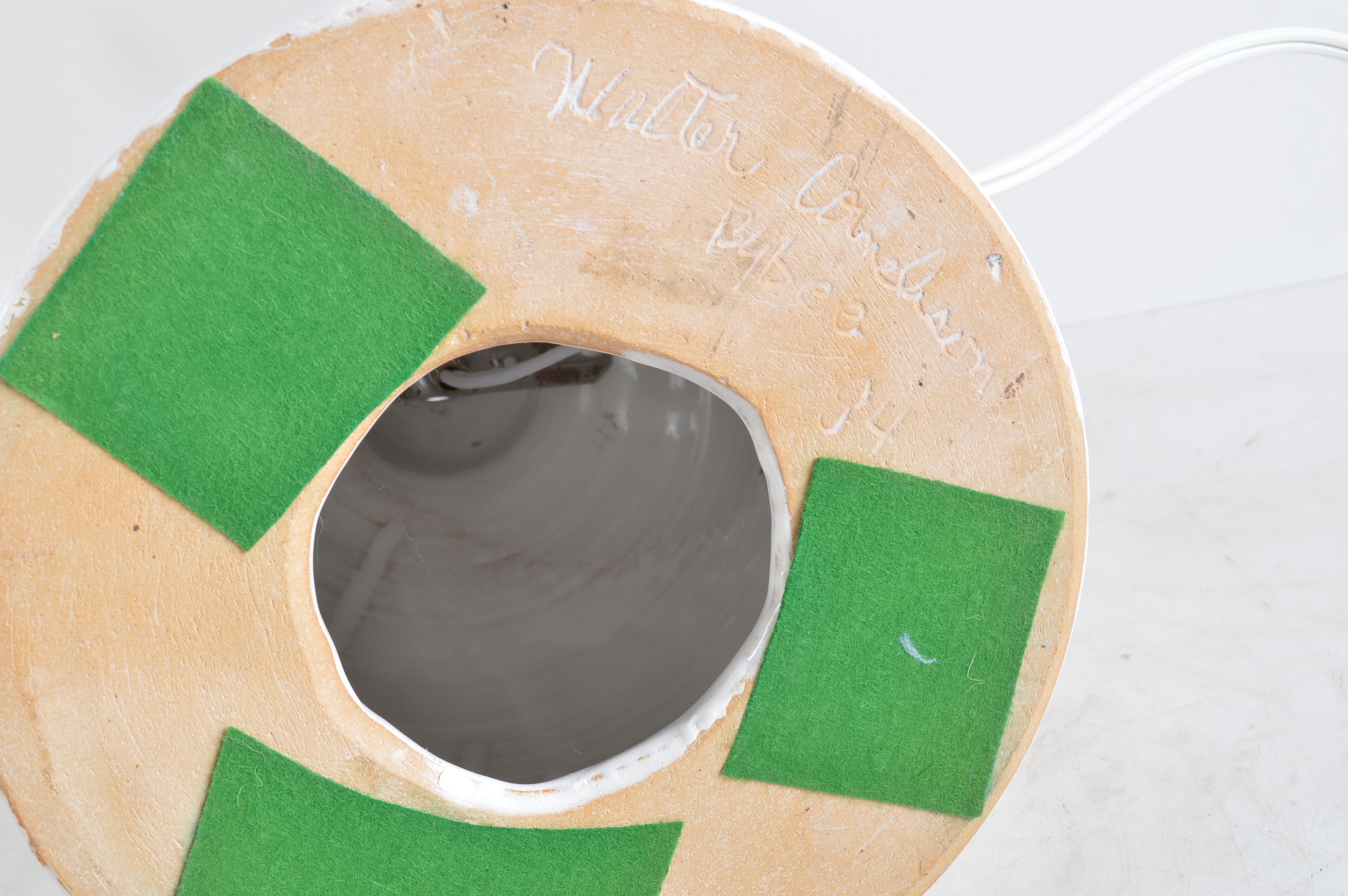 Pair of Cornelison Signed Bybee Pottery Ceramic Table Lamps