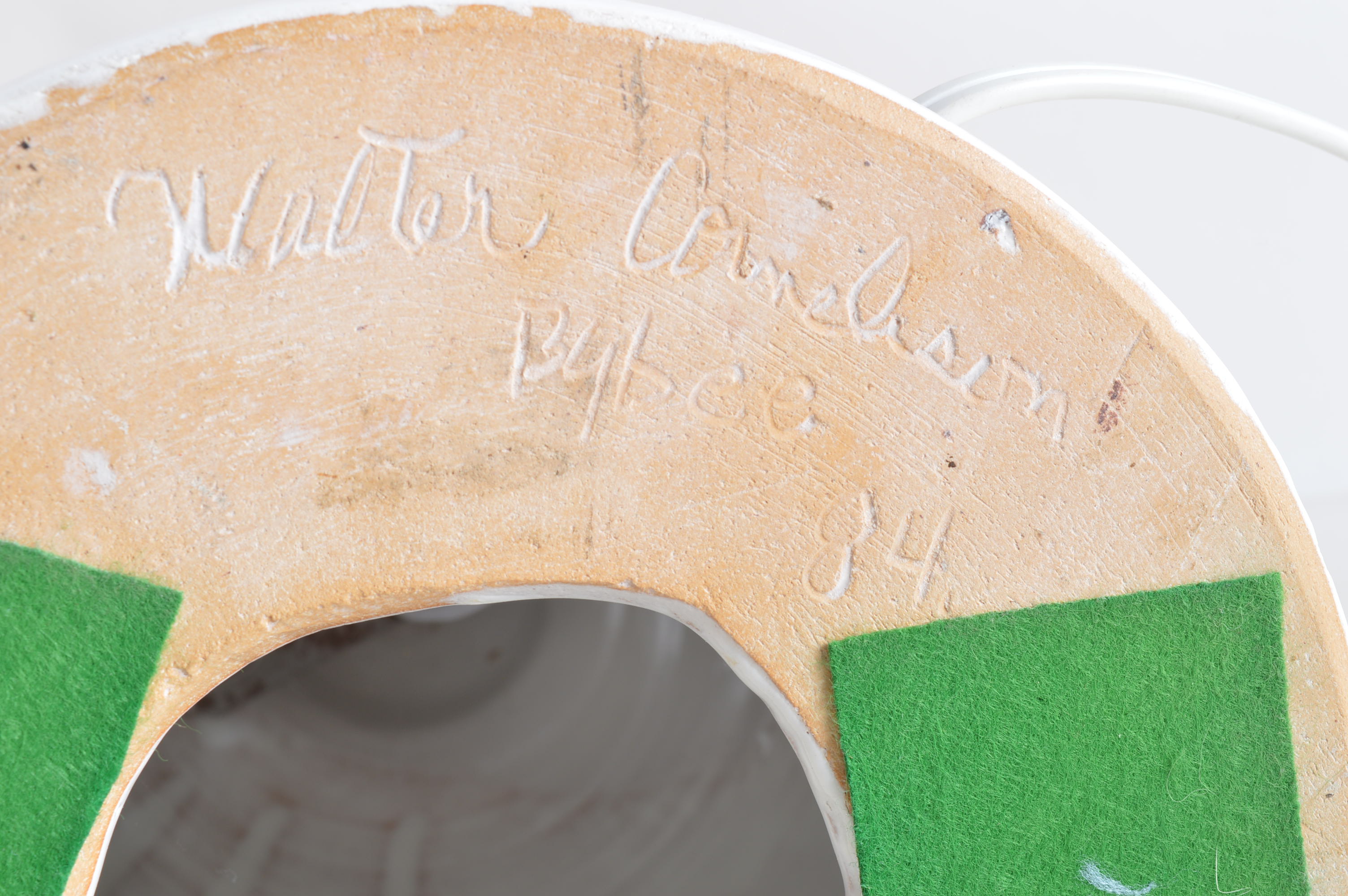 Pair of Cornelison Signed Bybee Pottery Ceramic Table Lamps