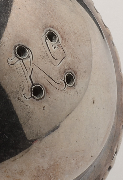 Antique German Cut Glass Cologne Bottle With 835 Silver Mounts