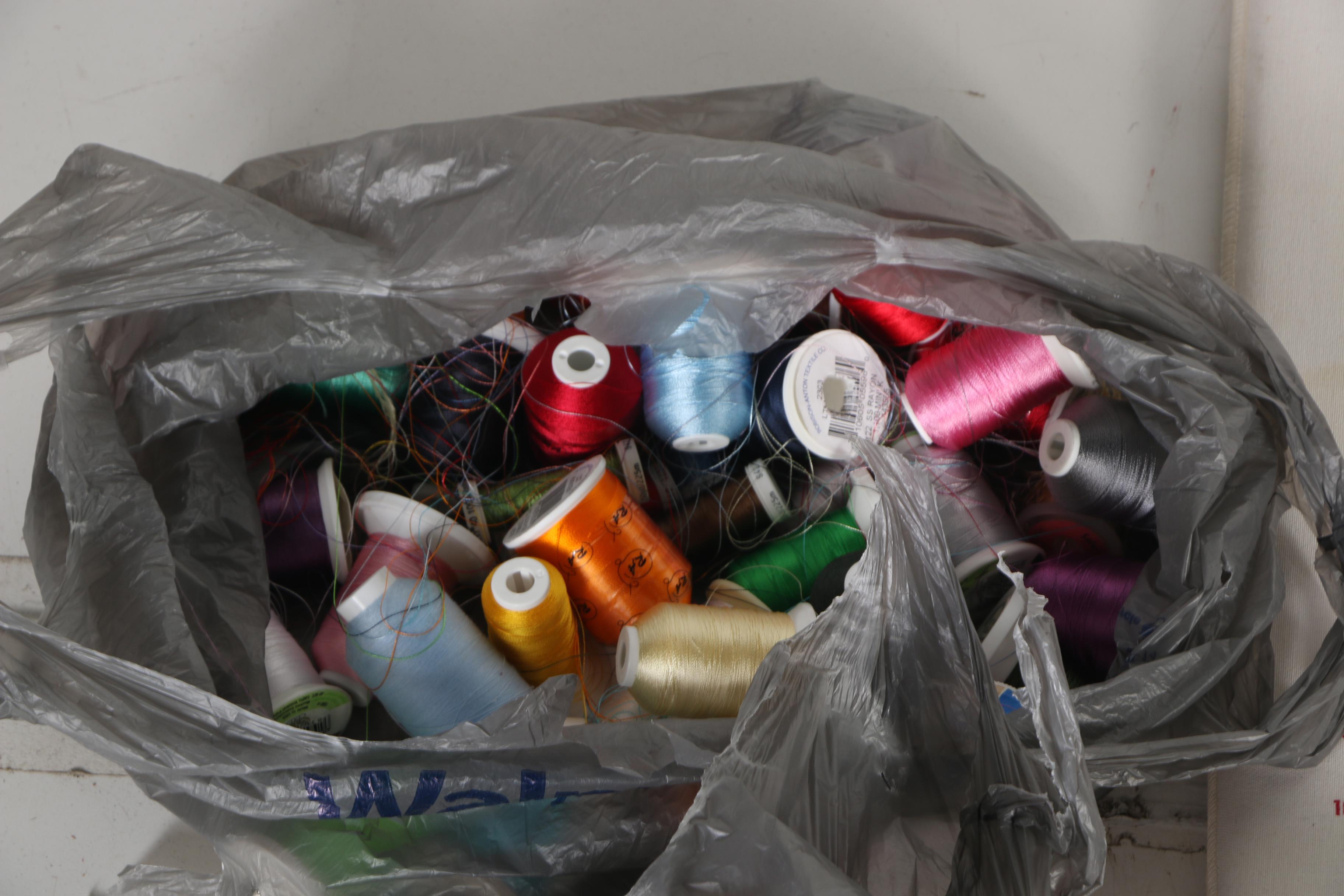 Husqvarna Viking SE Sewing Machine, Embroidery Arm and Supplies