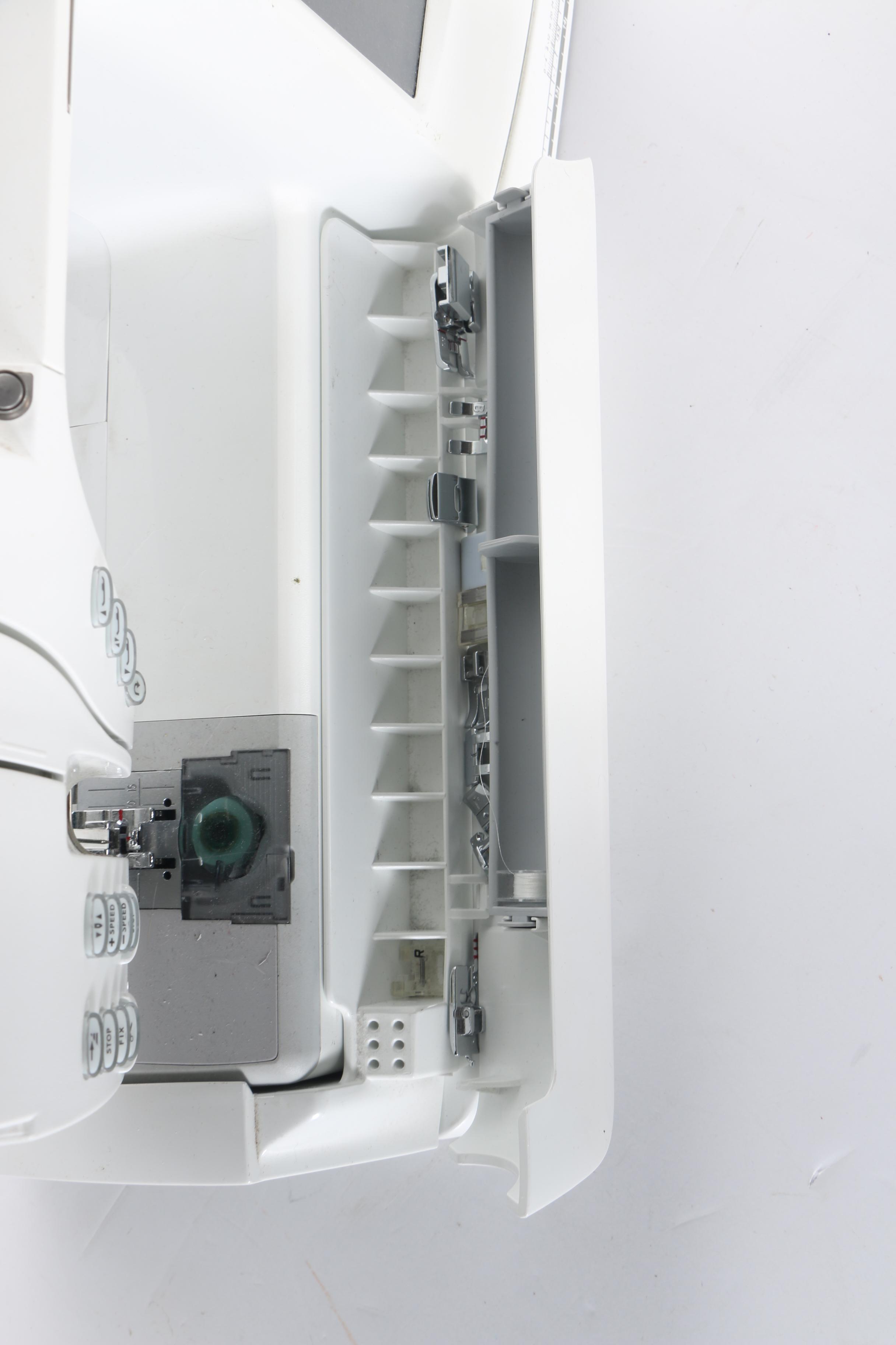 Husqvarna Viking SE Sewing Machine, Embroidery Arm and Supplies