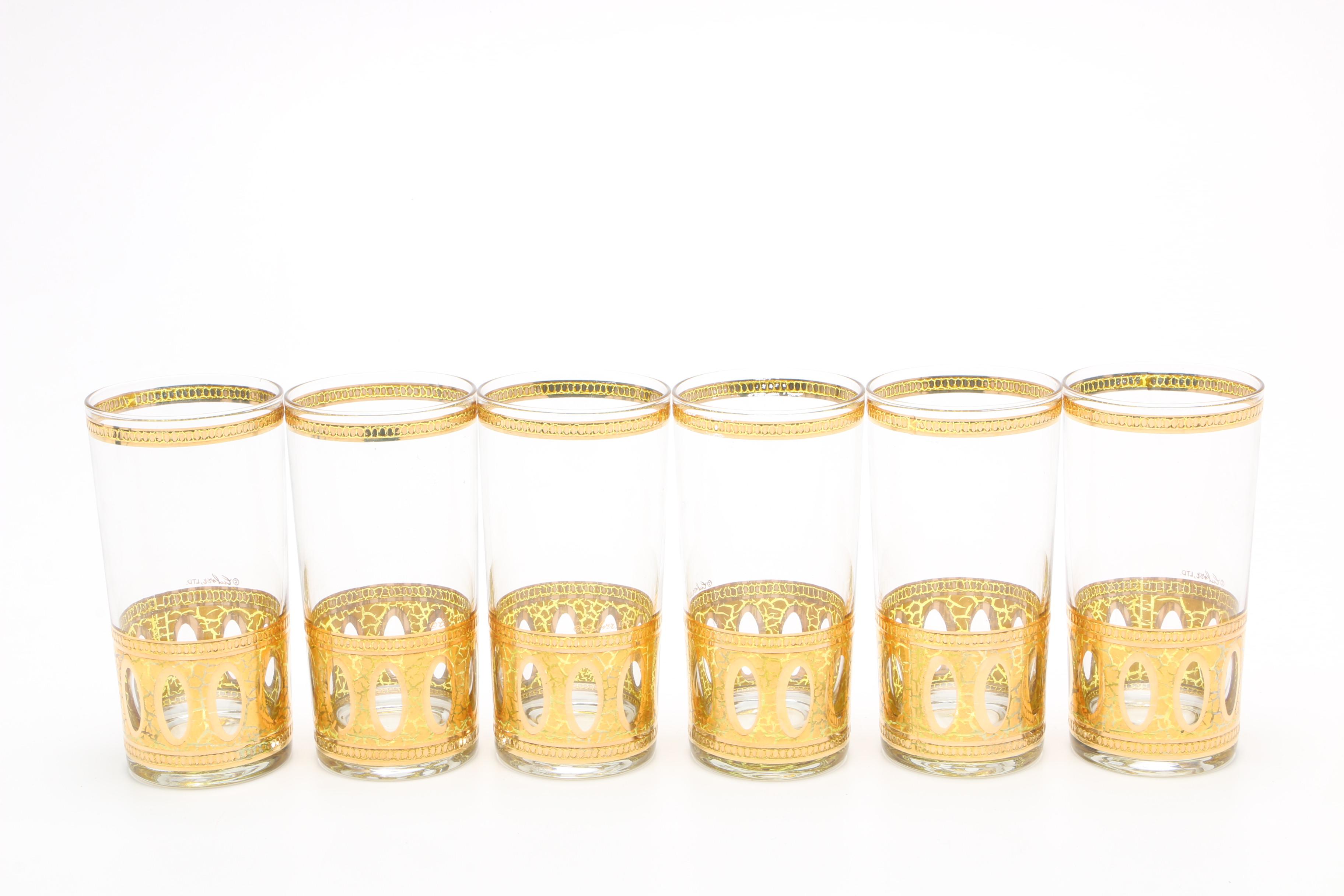 Culver "Antiqua" High Ball Glassware