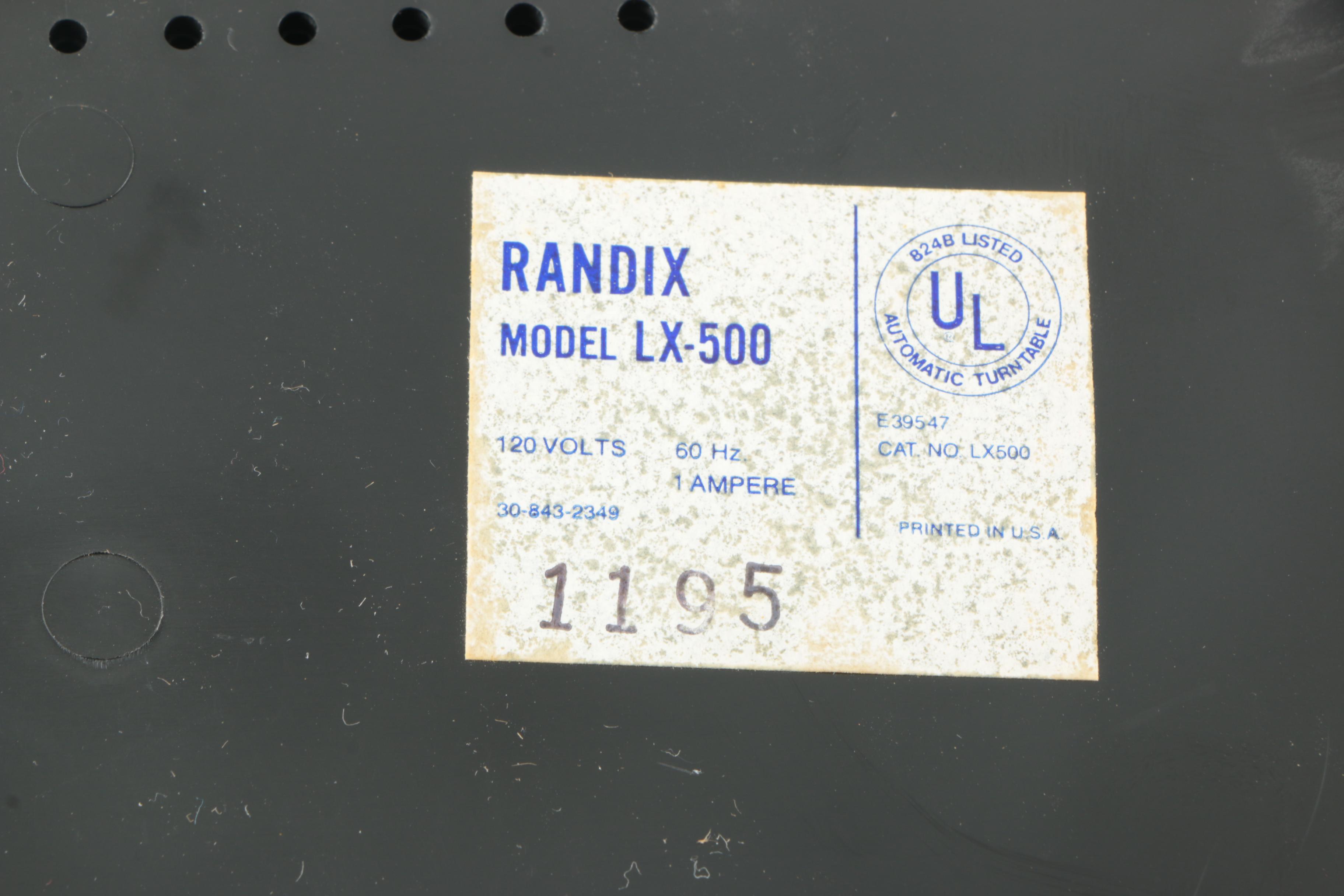 Randix Audiologic Turntable