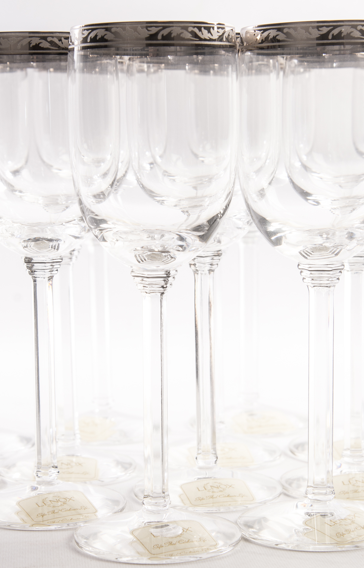 Lenox "Landmark Platinum" Crystal Stemware