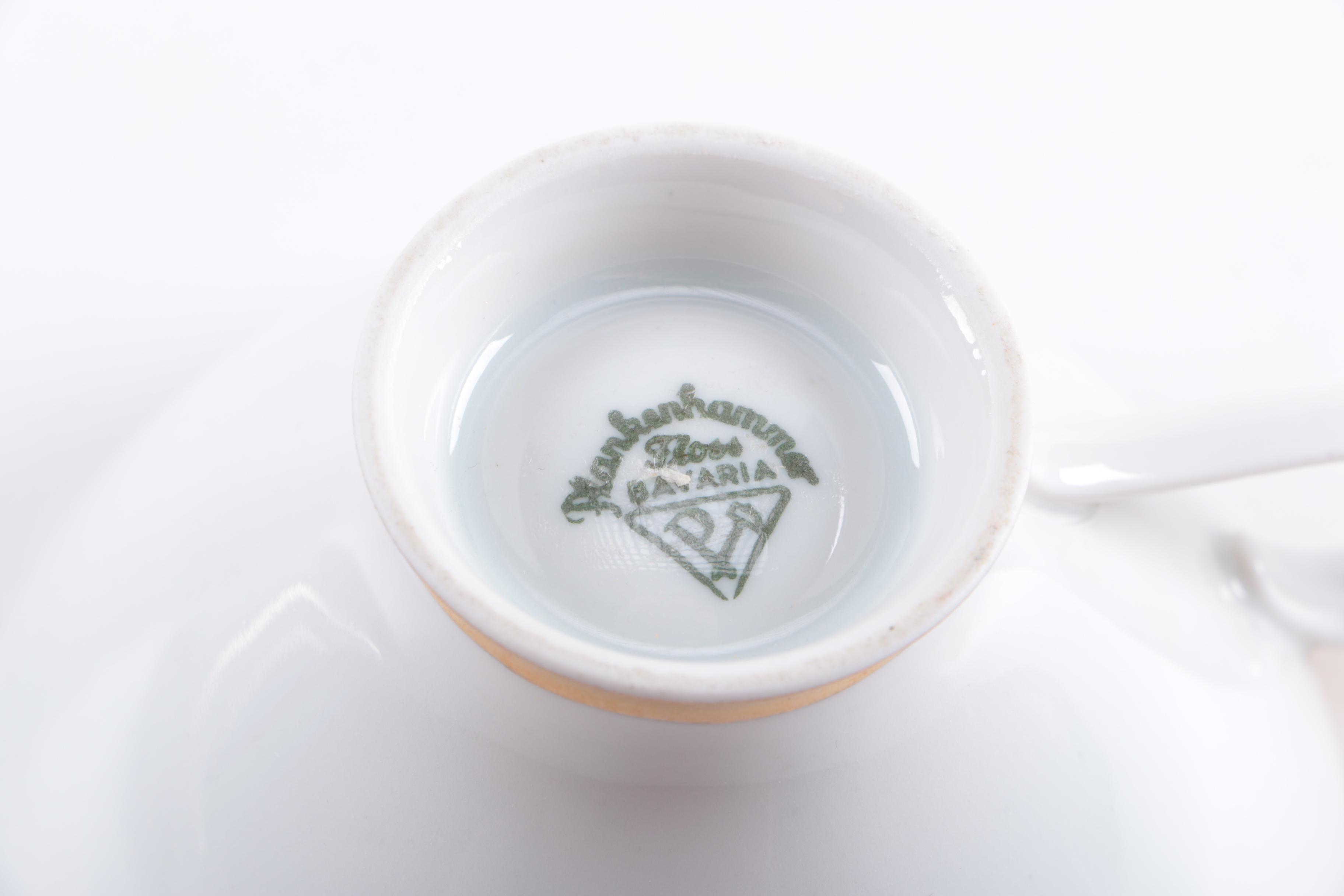 Vintage Plankenhammer Floss Porcelain Place Setting