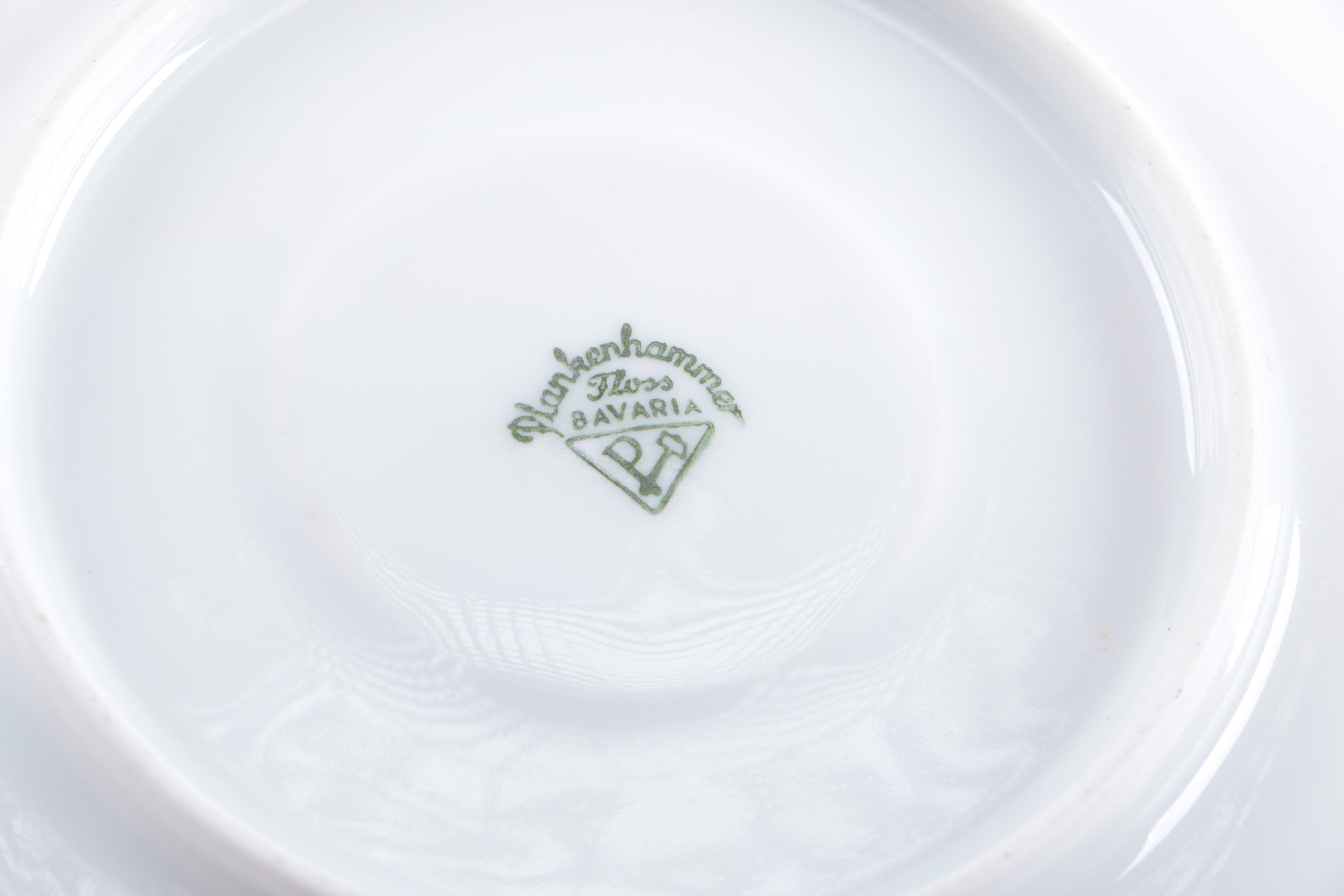 Vintage Plankenhammer Floss Porcelain Place Setting