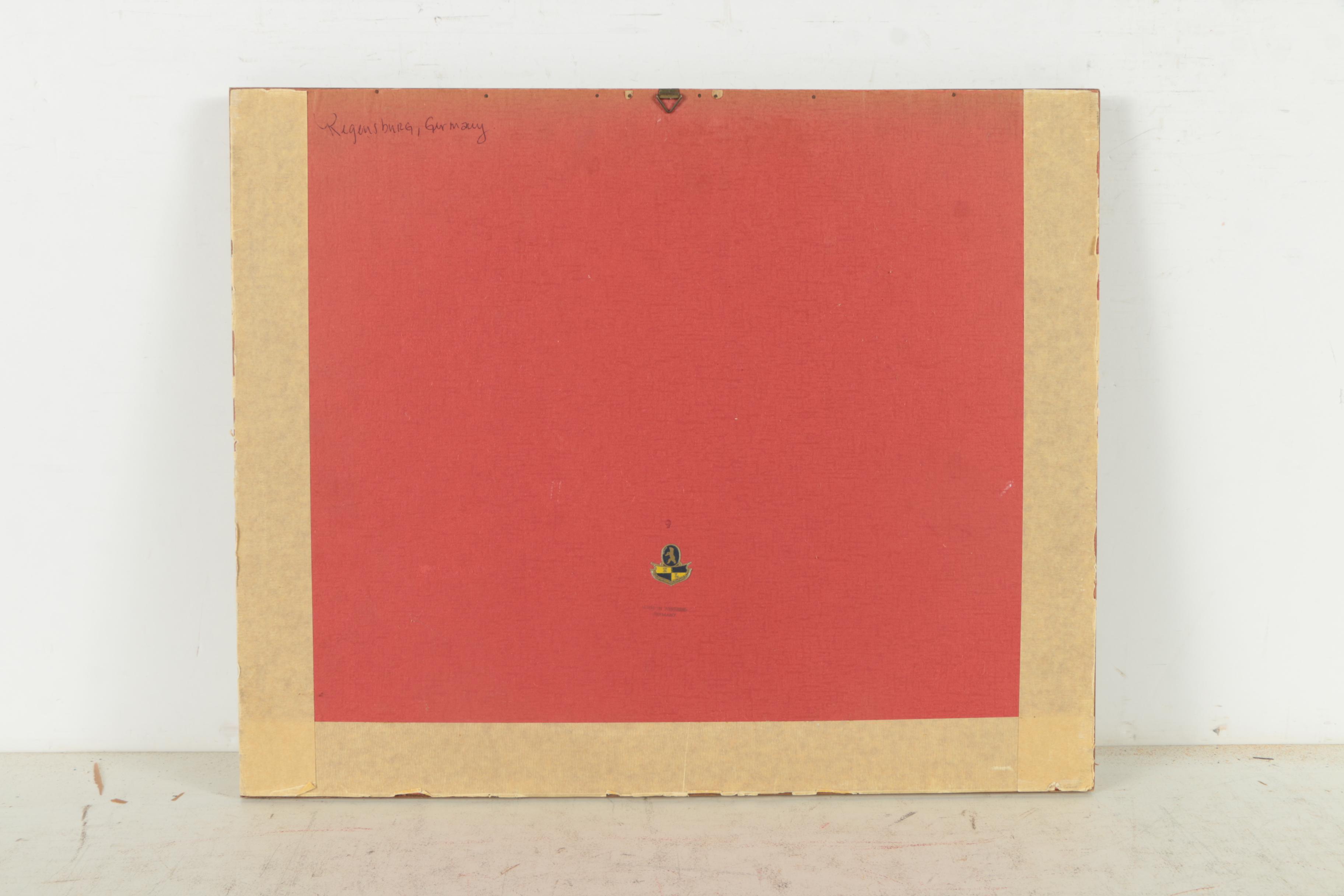 Hand Colored Etching "Regensburg Dom"