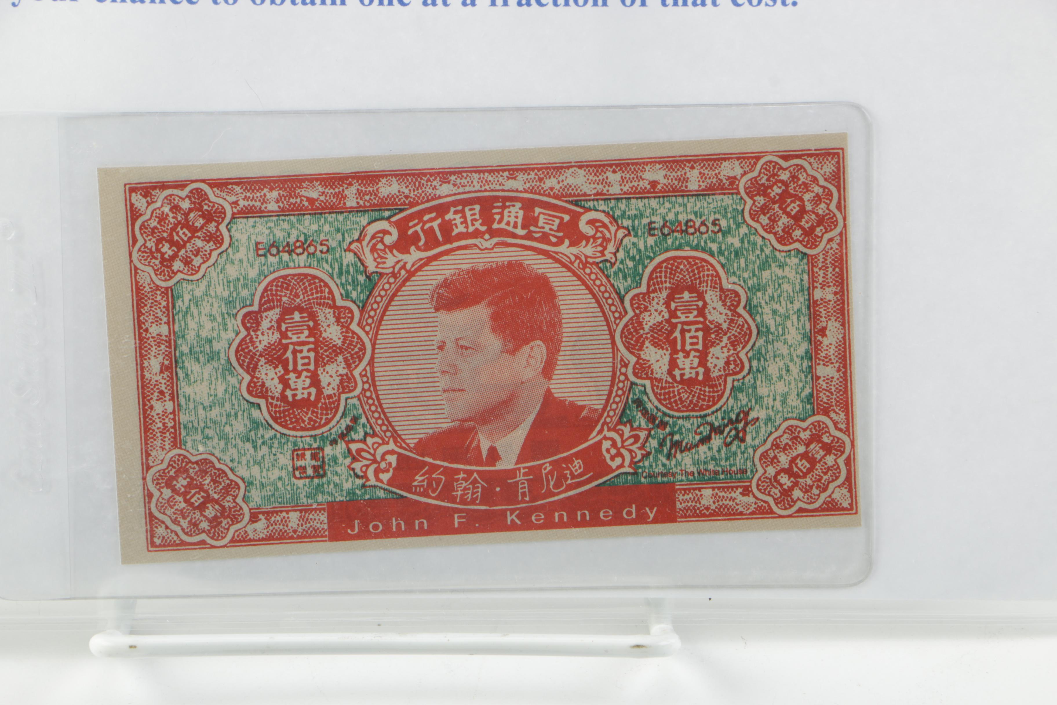 JFK and Marilyn Monroe Chinese "Hell Notes"