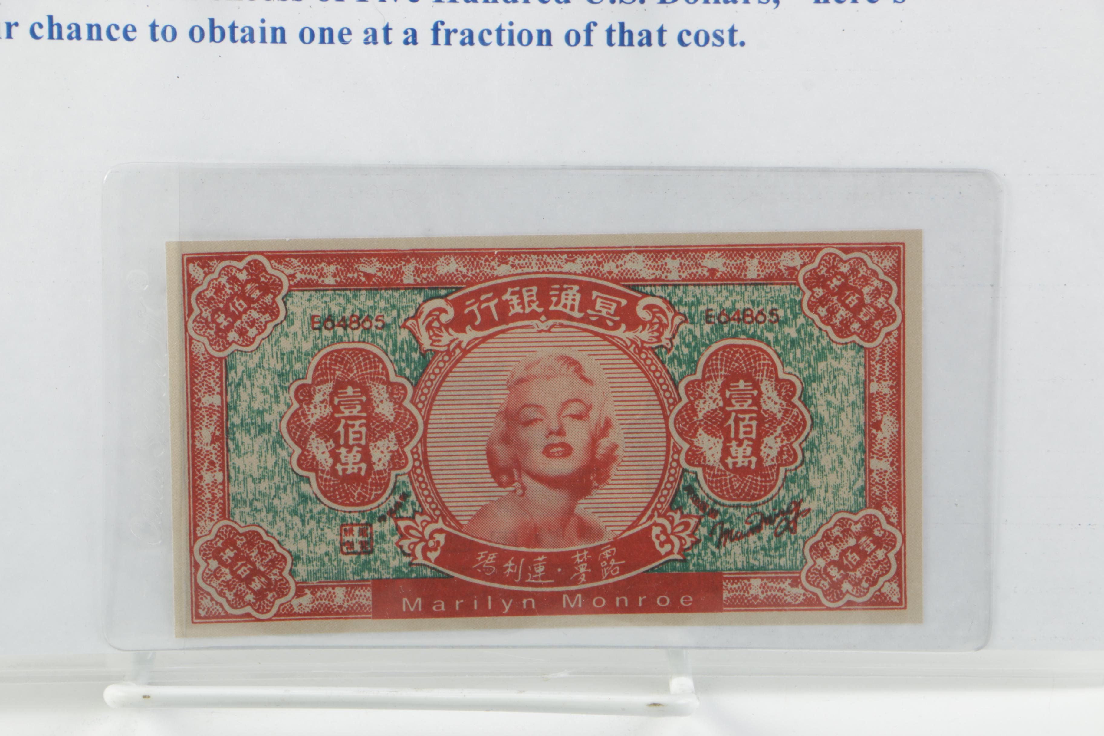 JFK and Marilyn Monroe Chinese "Hell Notes"