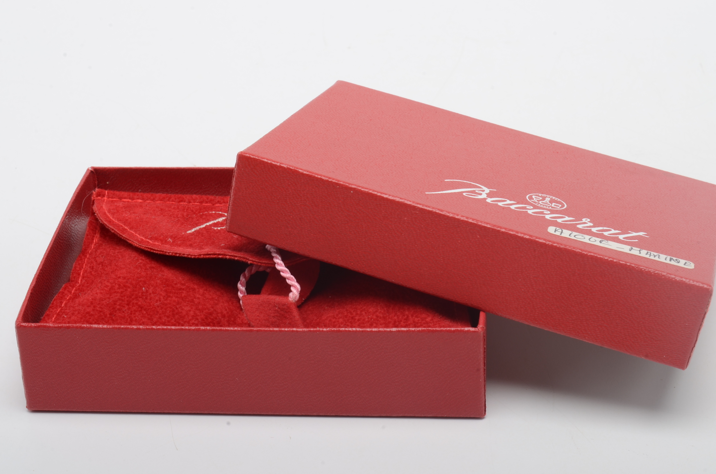 Pair of Baccarat Crystal Boucle "Beryl-Rose" Earrings