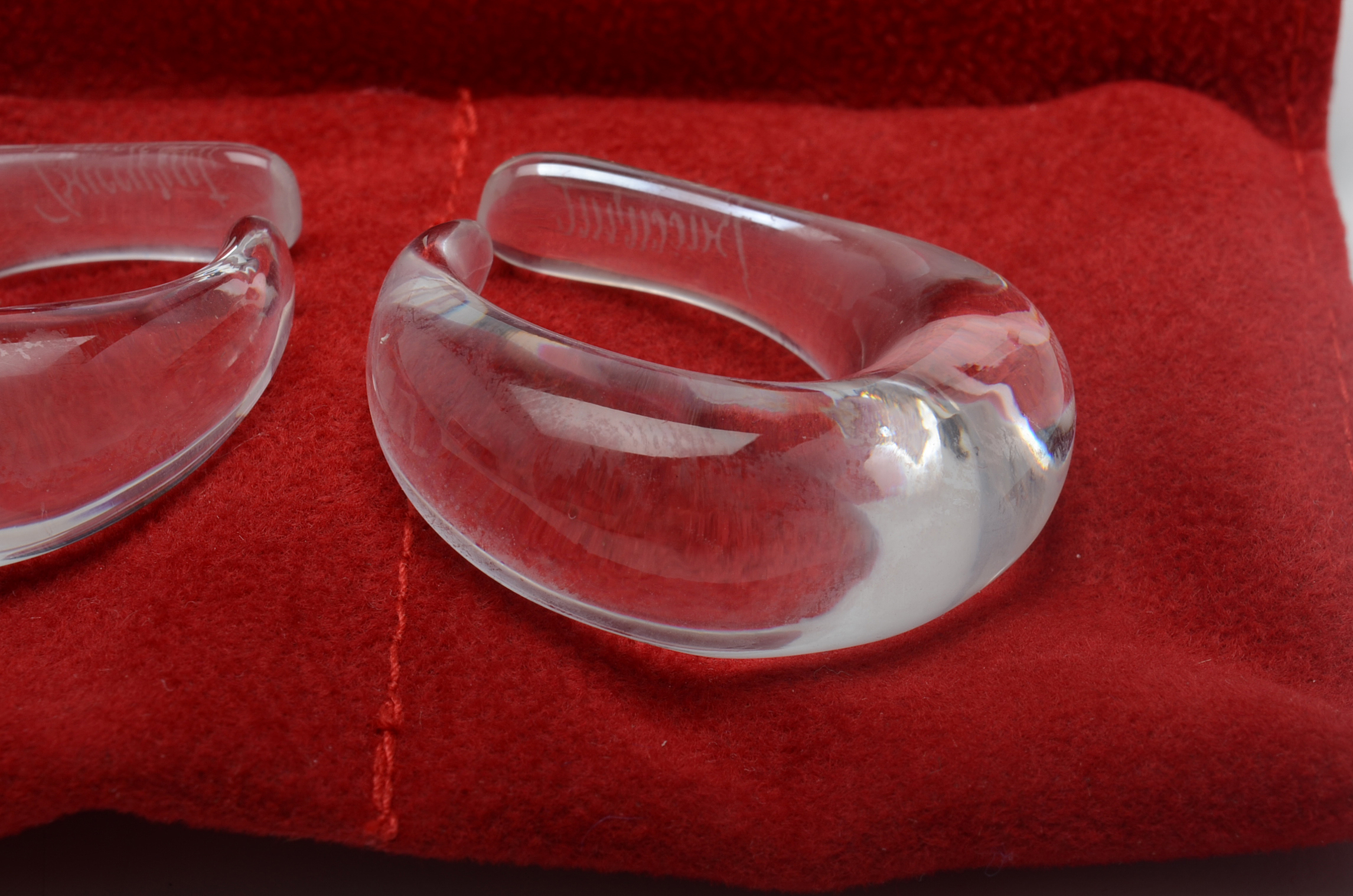 Pair of Baccarat "Claire" Crystal Earrings