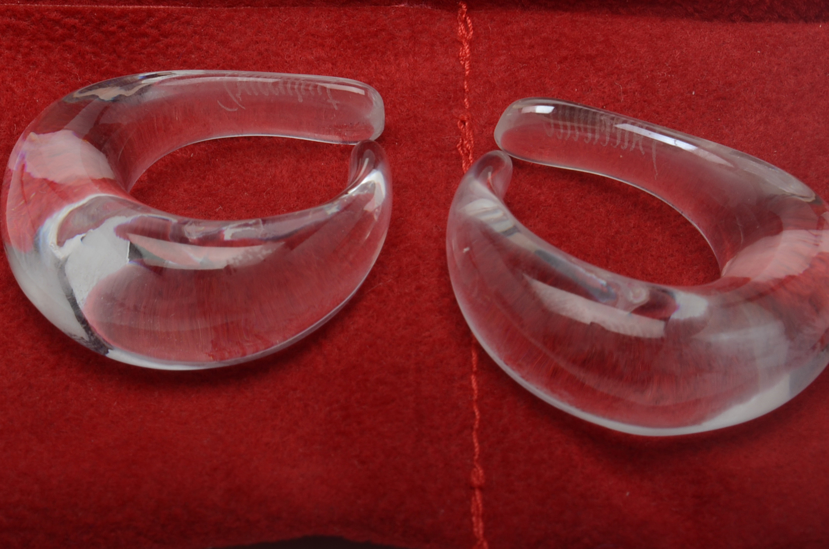 Pair of Baccarat "Claire" Crystal Earrings