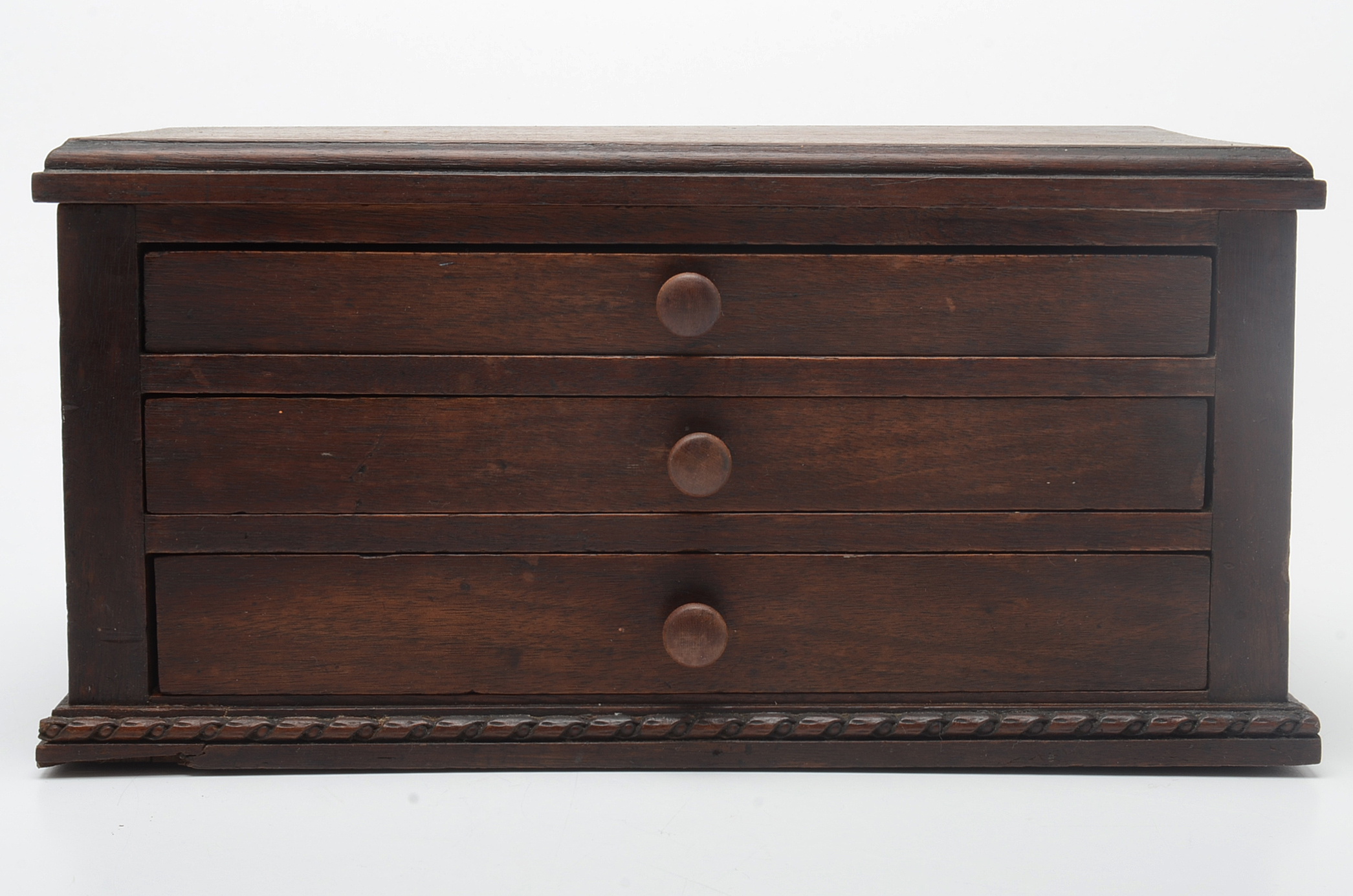 Two Vintage Countertop Jewelry Cabinets