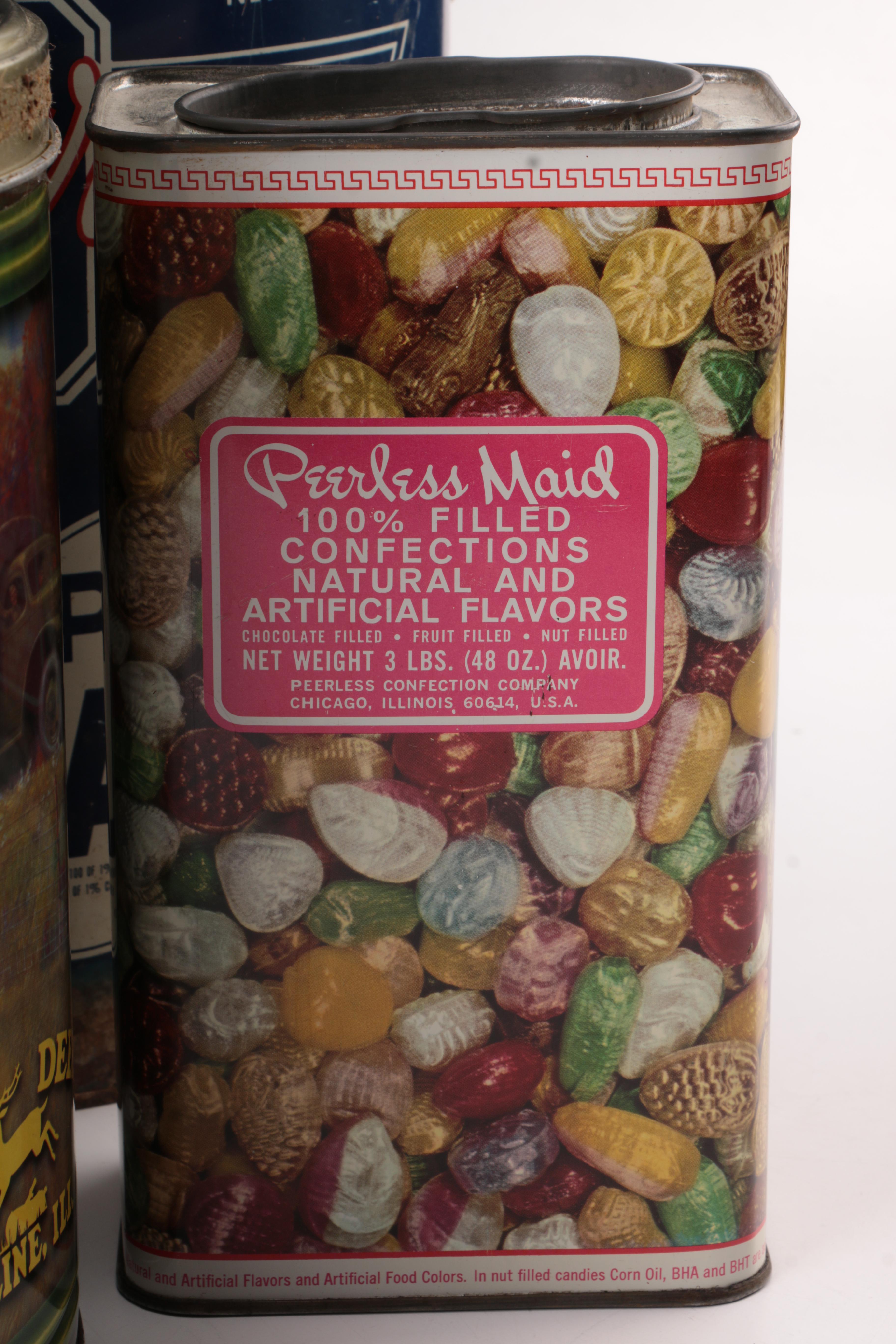 Fischer's Pure Lard and Six Additional Tin Advertising Pieces