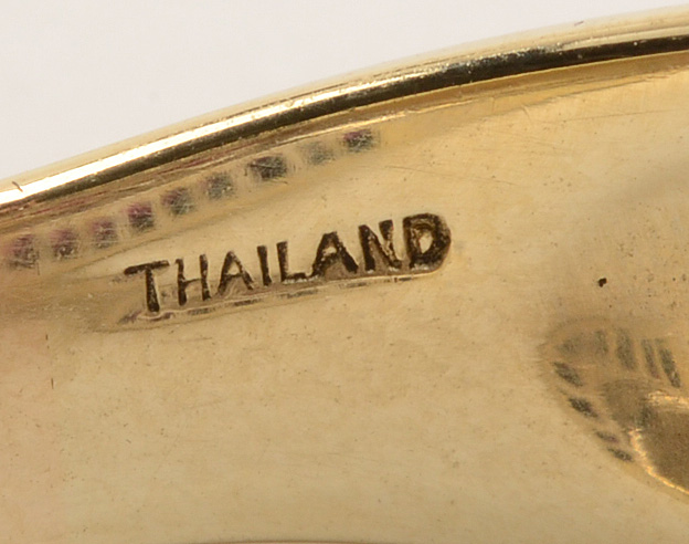 14K Yellow Gold Natural Ruby Diamond Band Ring