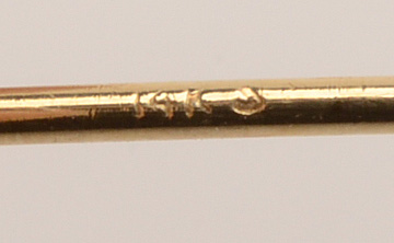 Pair of 14K Yellow Gold Bezel-Set Diamond Stud Earrings