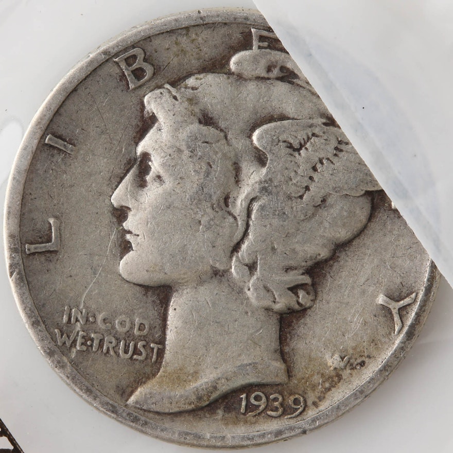 1939 Silver Mercury Dime