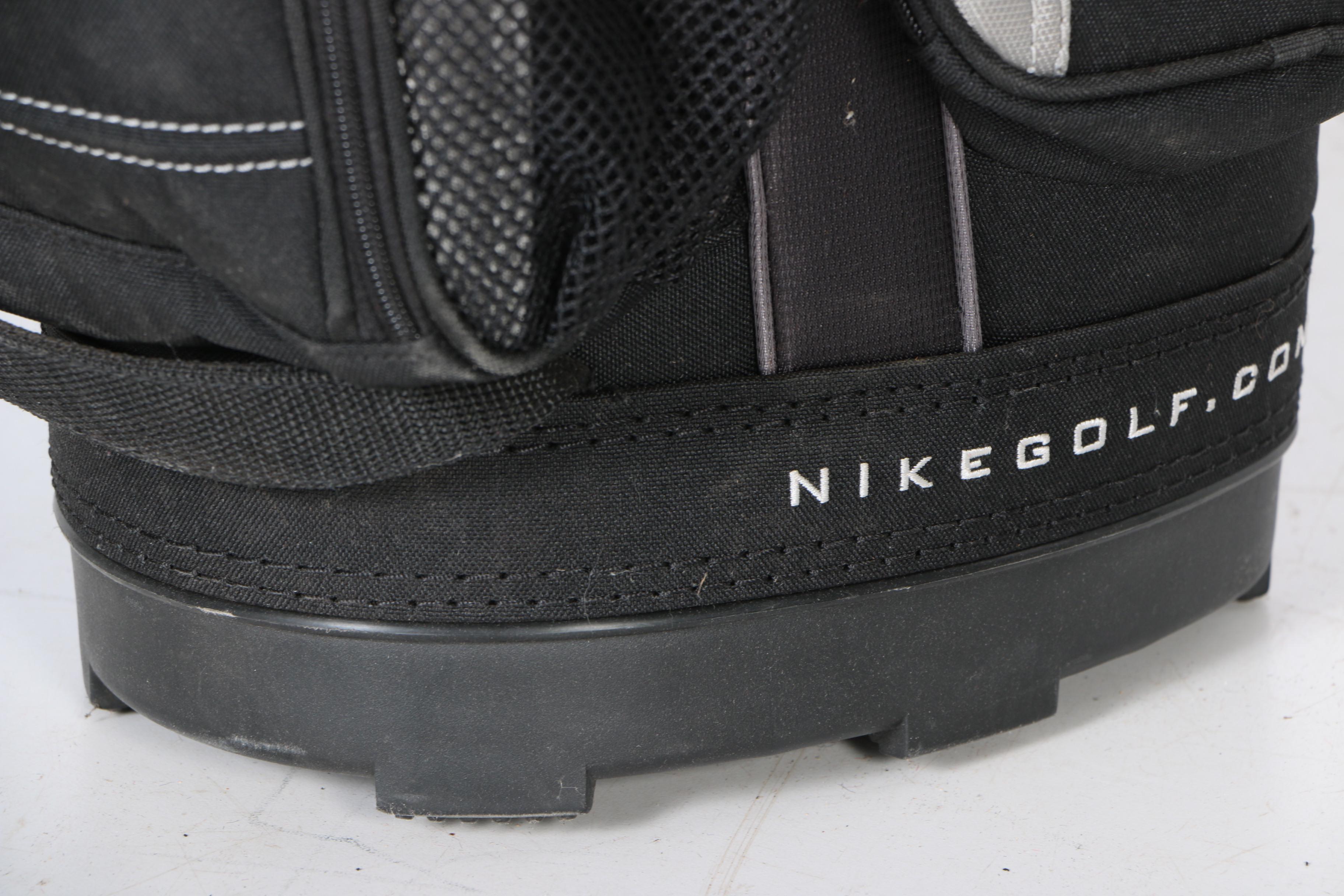 Nike Golf Bag with Clubs & Wilson Shag Bag