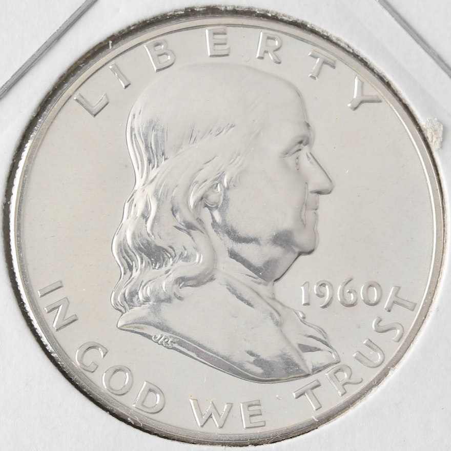1960 Franklin Silver Half Dollar Proof Coin