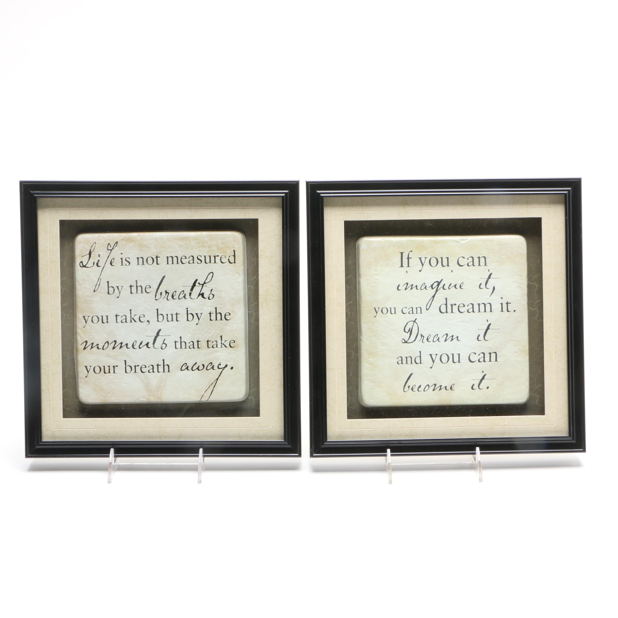 Inspirational Shadow Box Tile Art