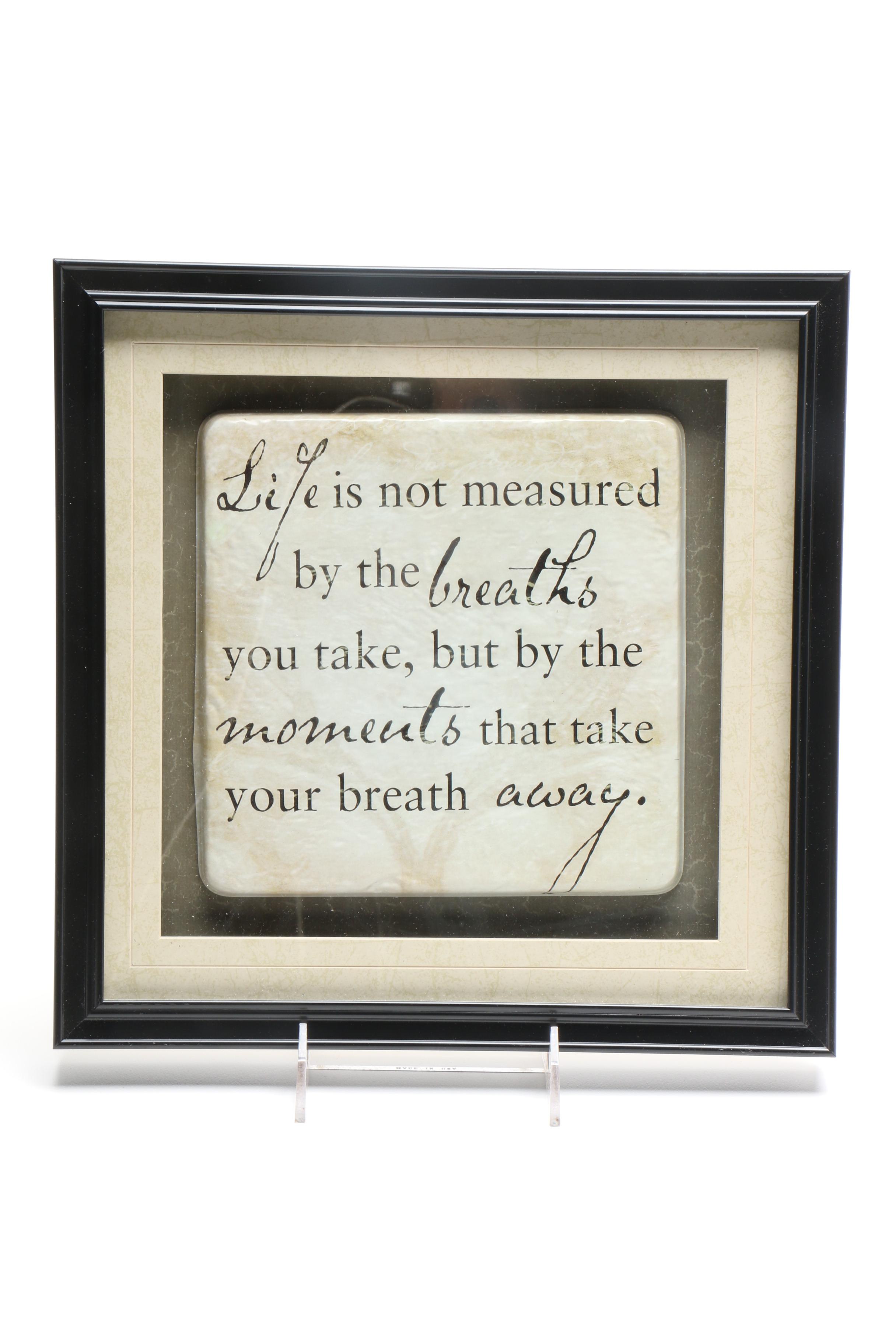 Inspirational Shadow Box Tile Art