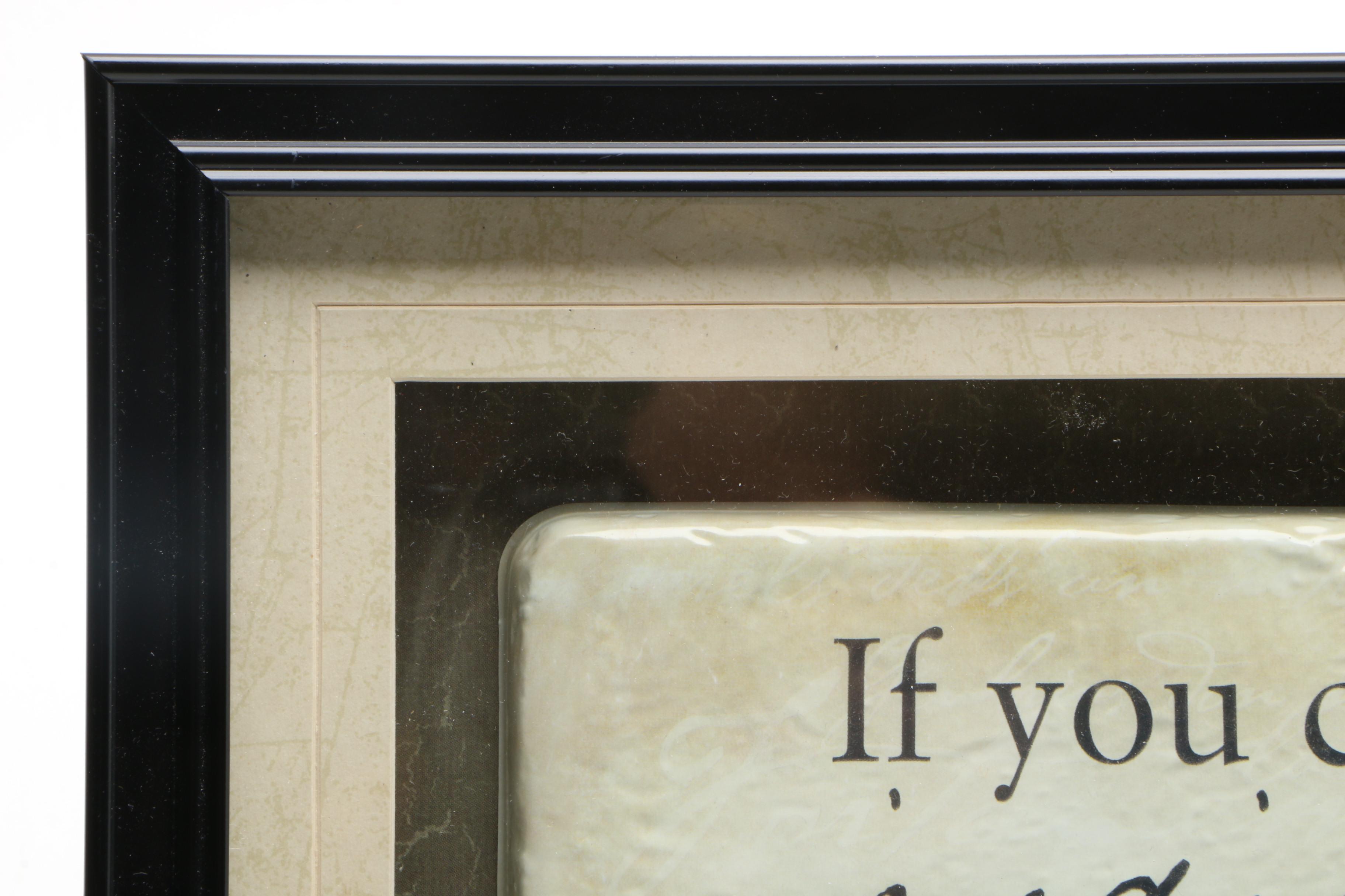 Inspirational Shadow Box Tile Art