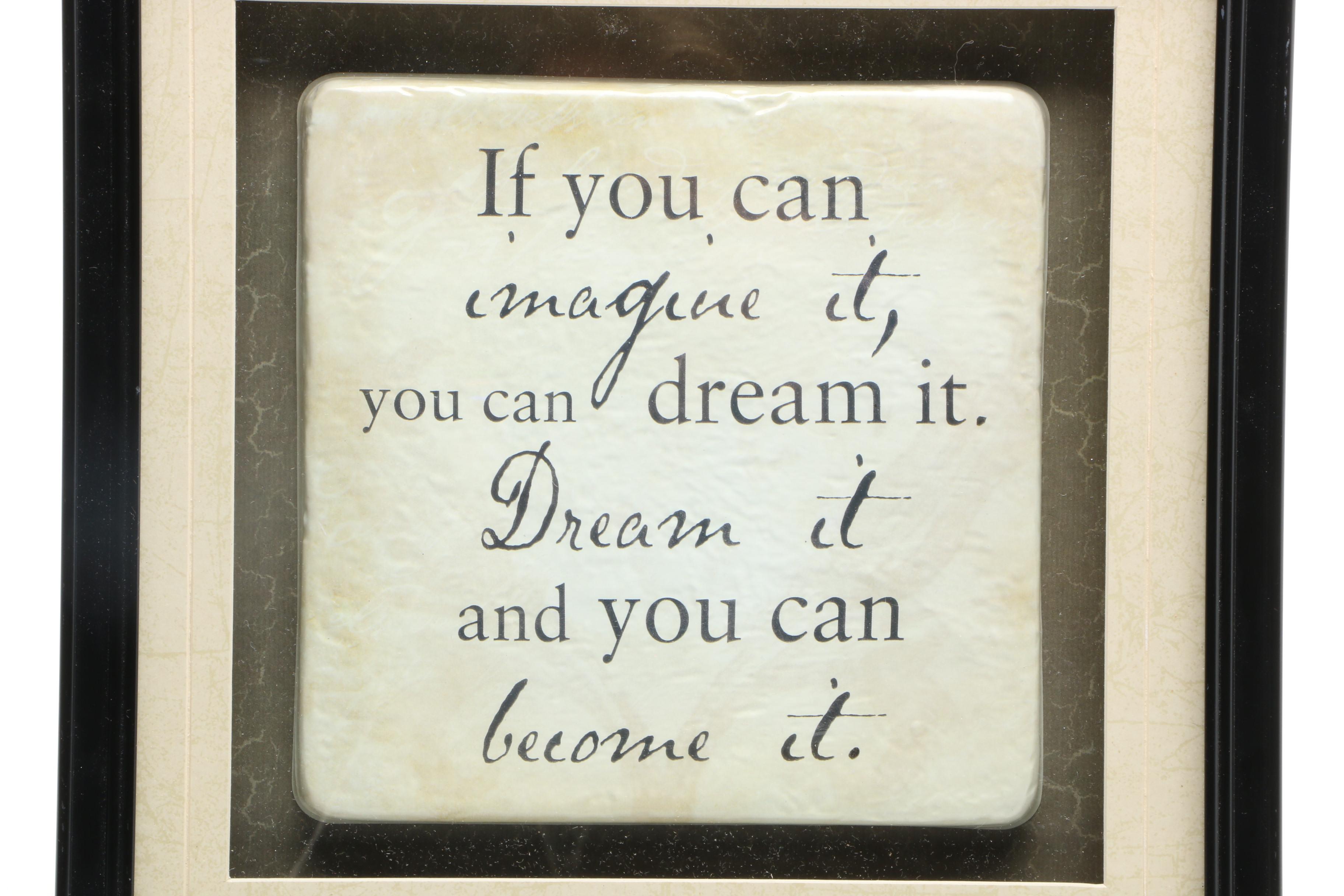 Inspirational Shadow Box Tile Art