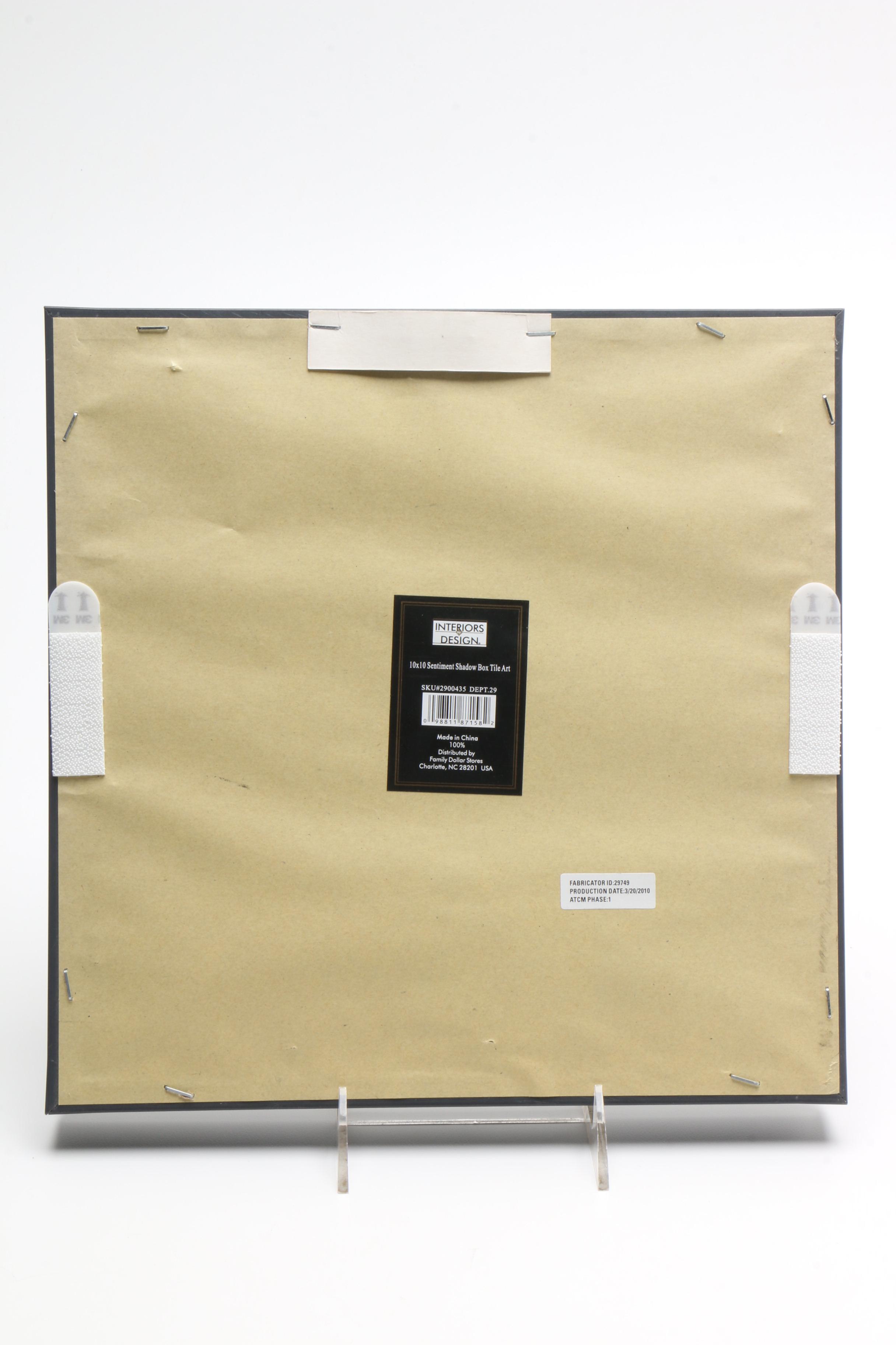 Inspirational Shadow Box Tile Art