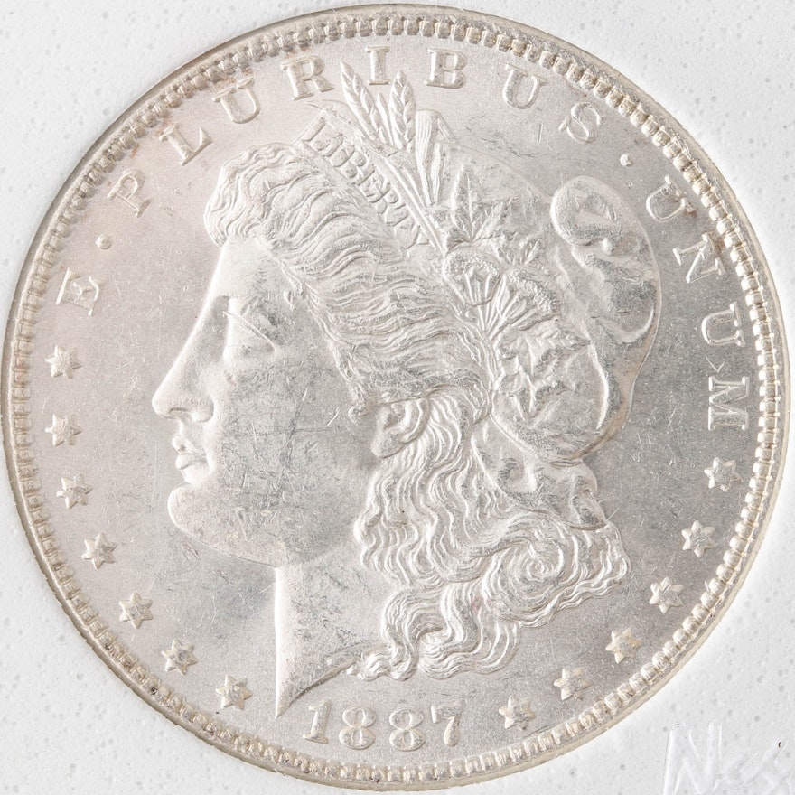 1887 Silver Morgan Dollar