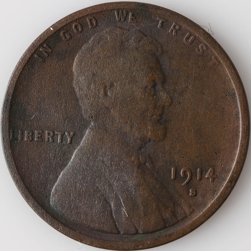 1914 S Lincoln Wheat Cent