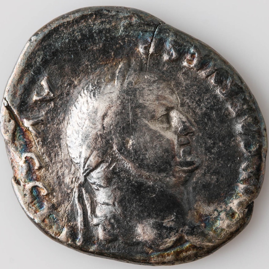 Ancient Roman Silver Denarius Coin Vespasian 69-70 A.D.