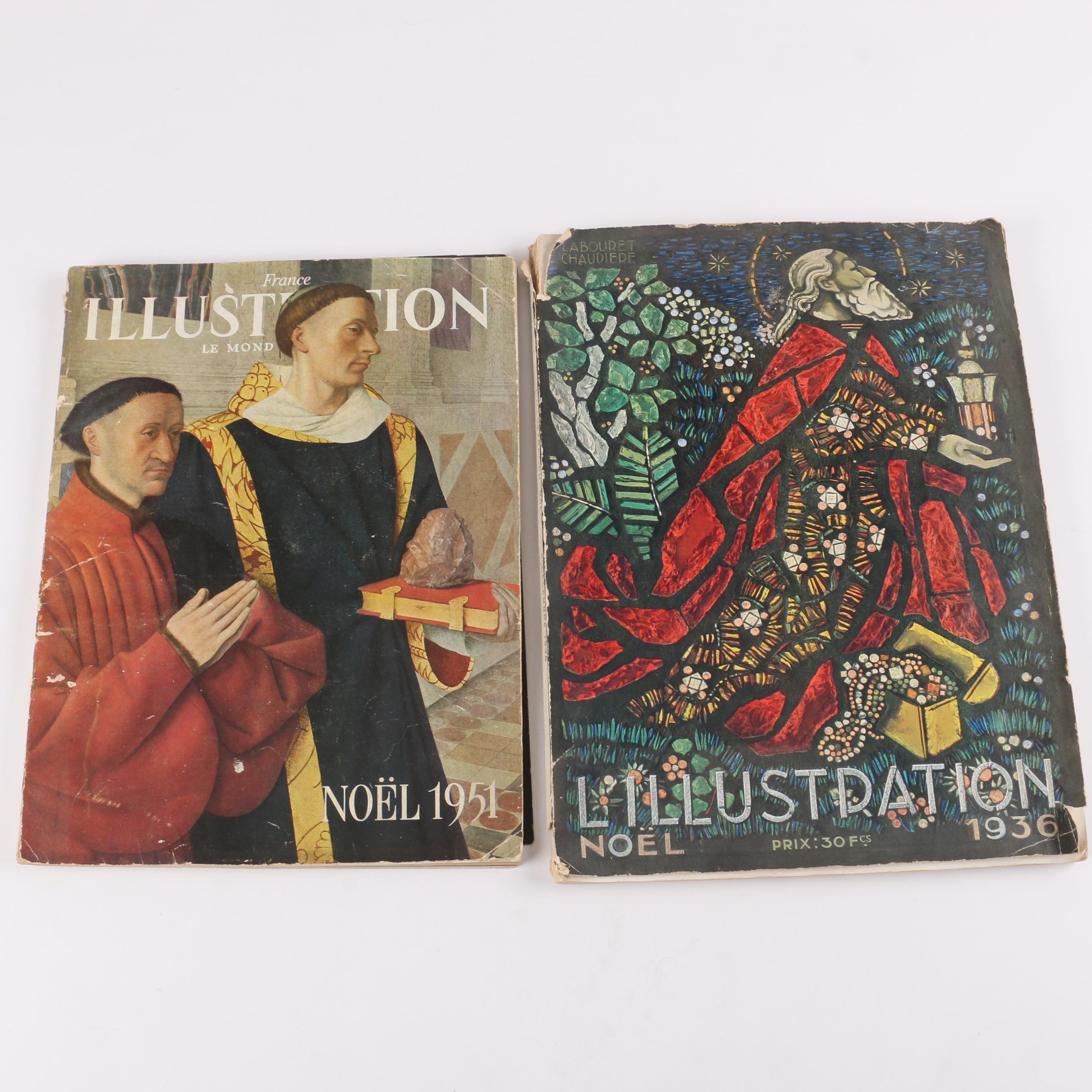 Vintage French "Illustration" Magazines