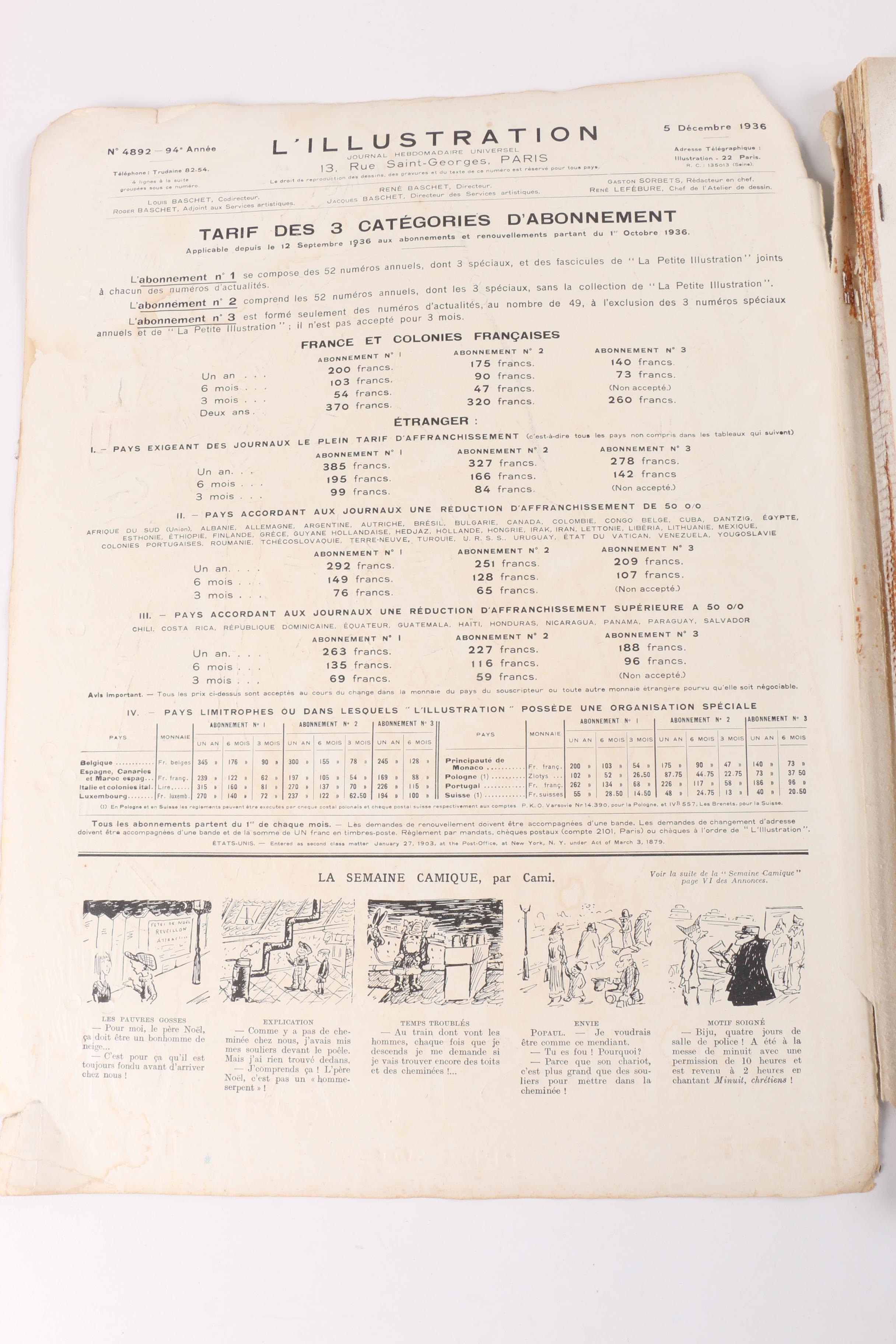 Vintage French "Illustration" Magazines