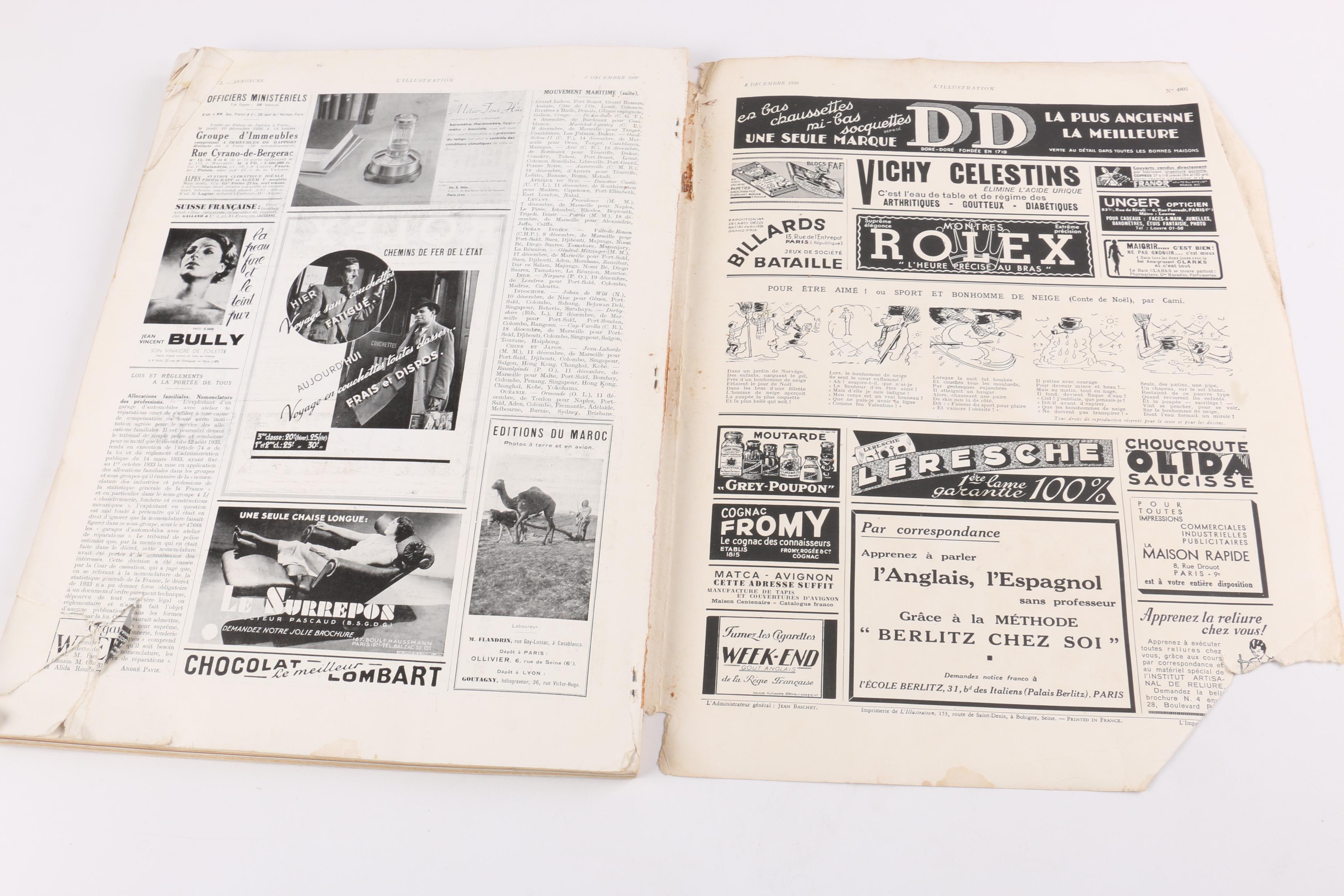 Vintage French "Illustration" Magazines