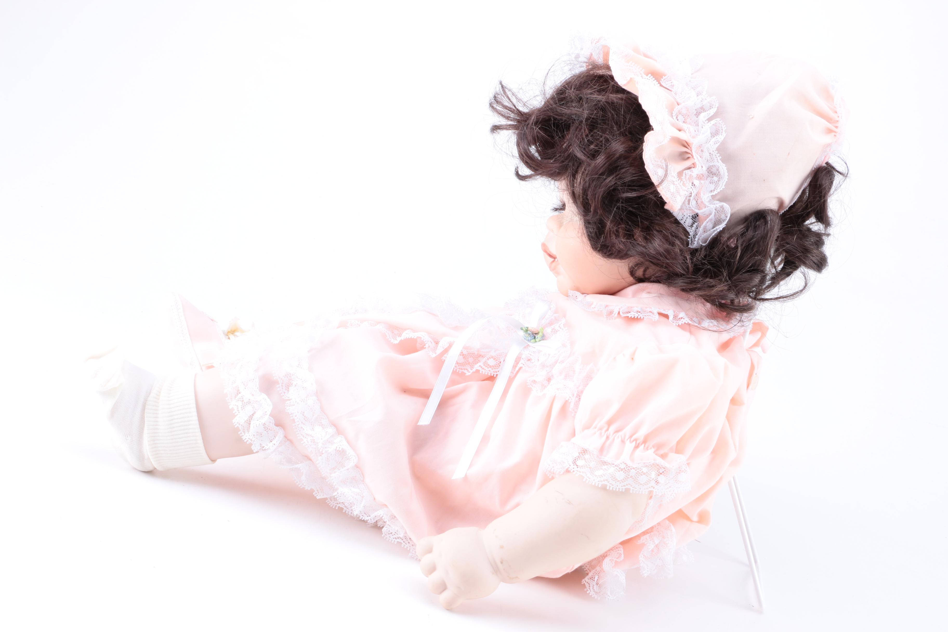 Pair Vintage Porcelain Dolls