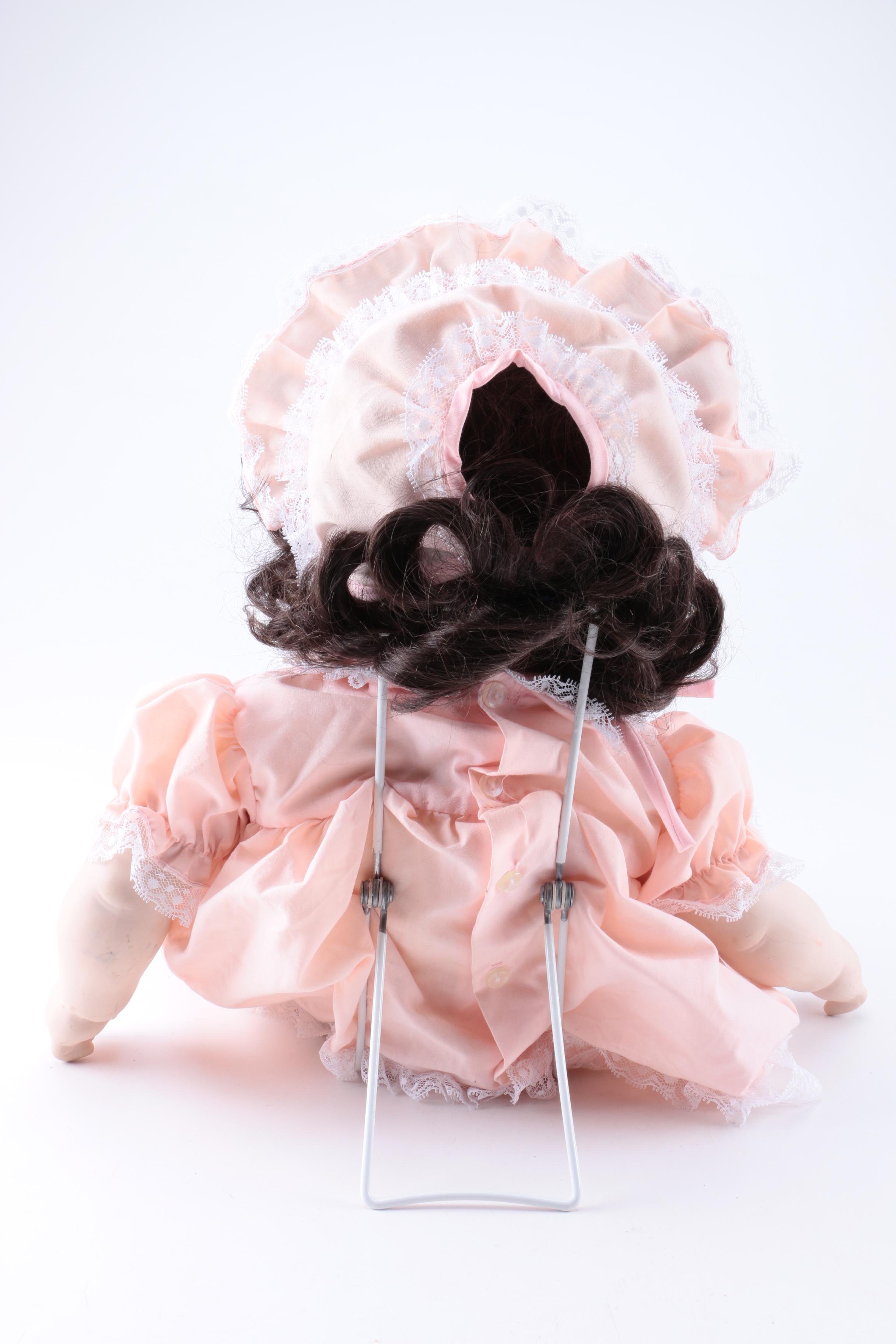 Pair Vintage Porcelain Dolls