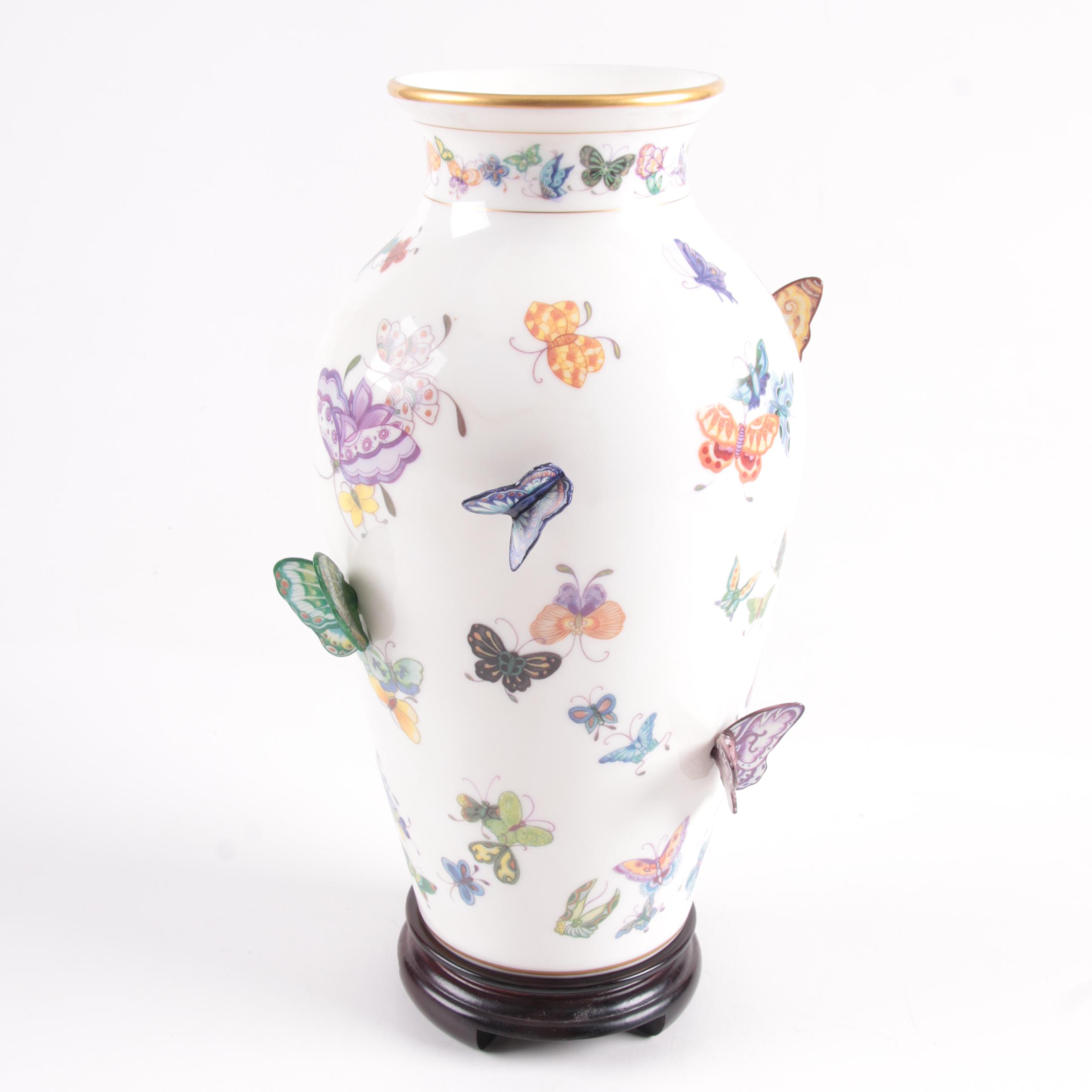 "The Vase of a Hundred Butterflies" by Mei-lin Li for The Franklin Mint