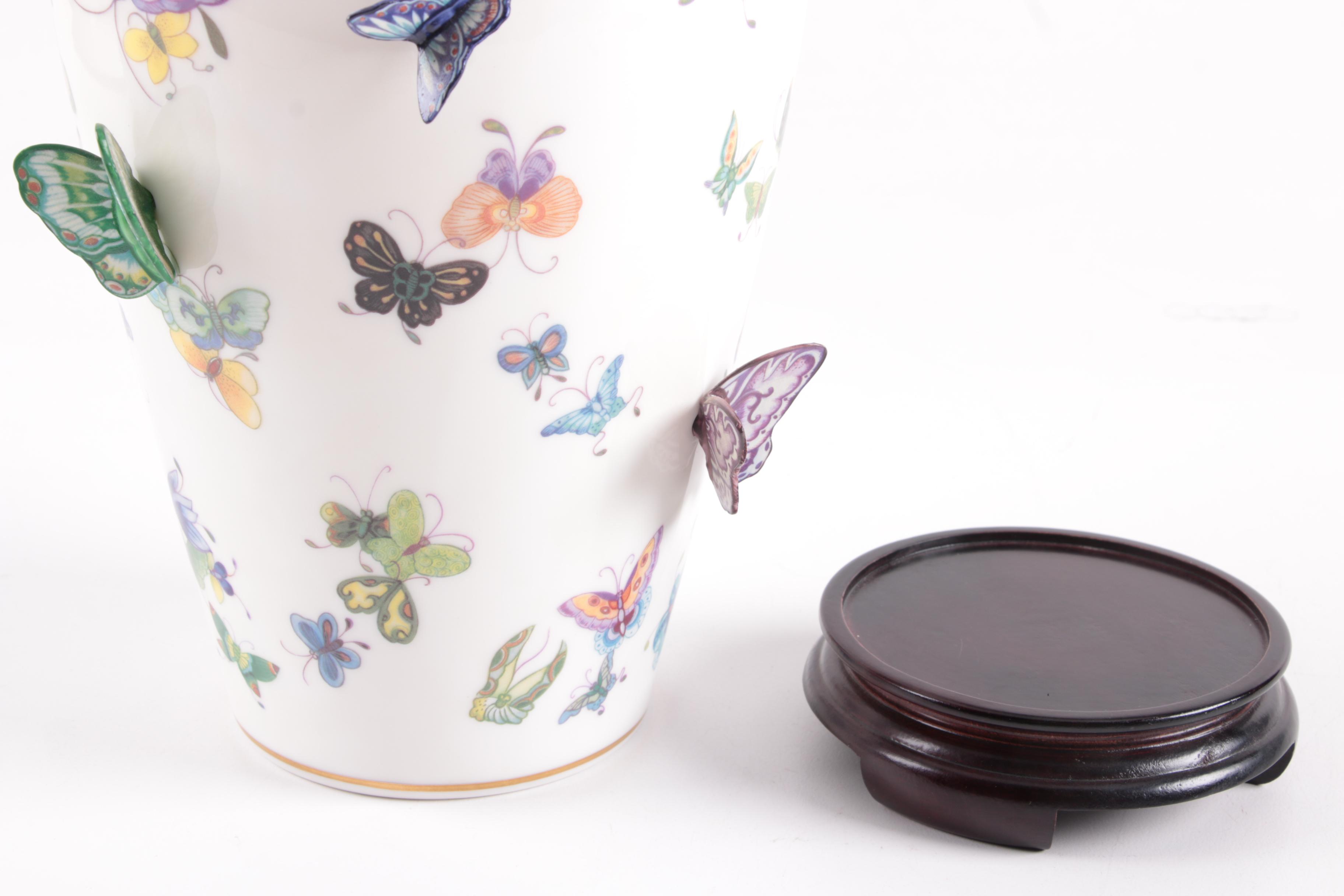 "The Vase of a Hundred Butterflies" by Mei-lin Li for The Franklin Mint