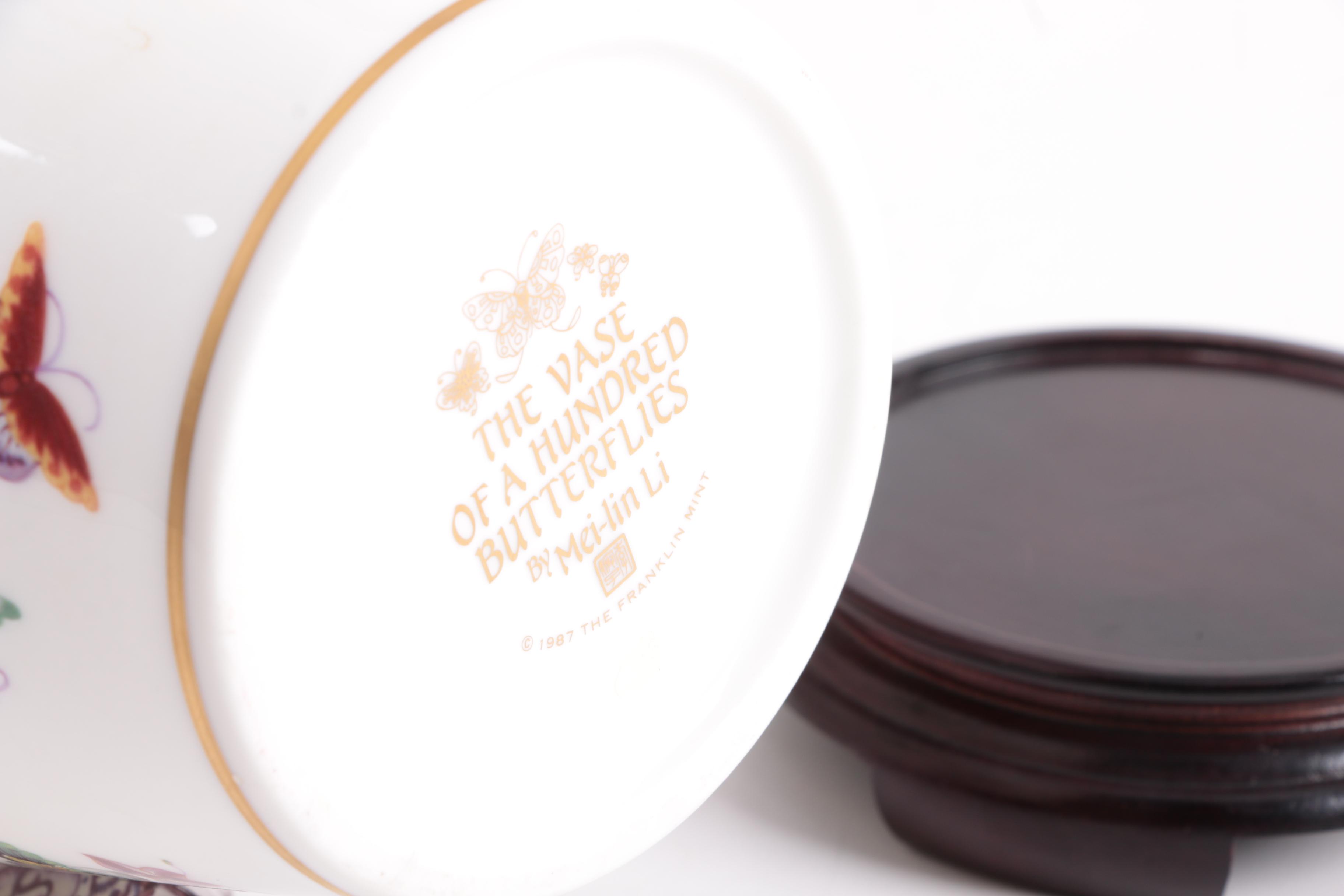 "The Vase of a Hundred Butterflies" by Mei-lin Li for The Franklin Mint