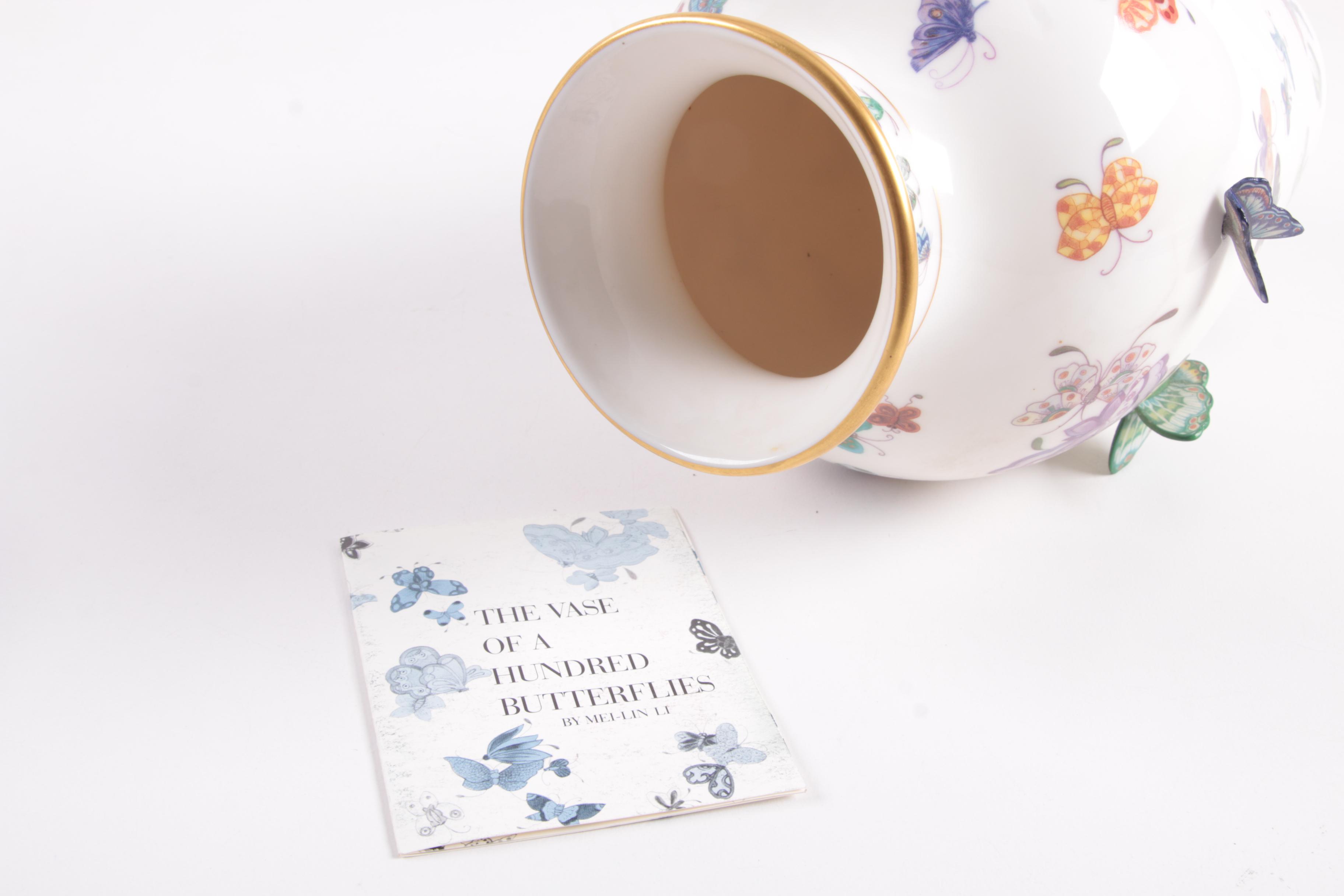 "The Vase of a Hundred Butterflies" by Mei-lin Li for The Franklin Mint