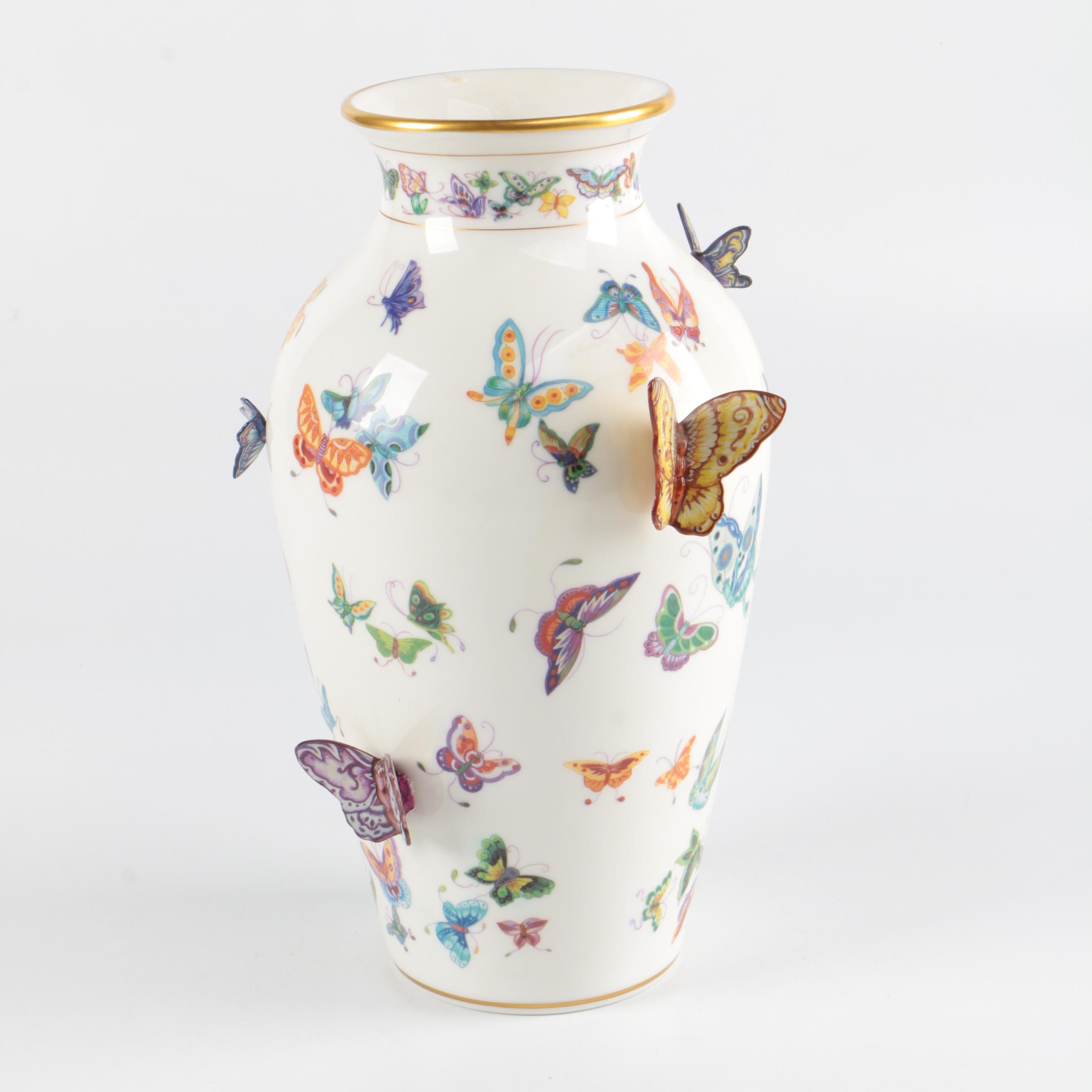 "The Vase of a Hundred Butterflies" by Mei-lin Li for The Franklin Mint