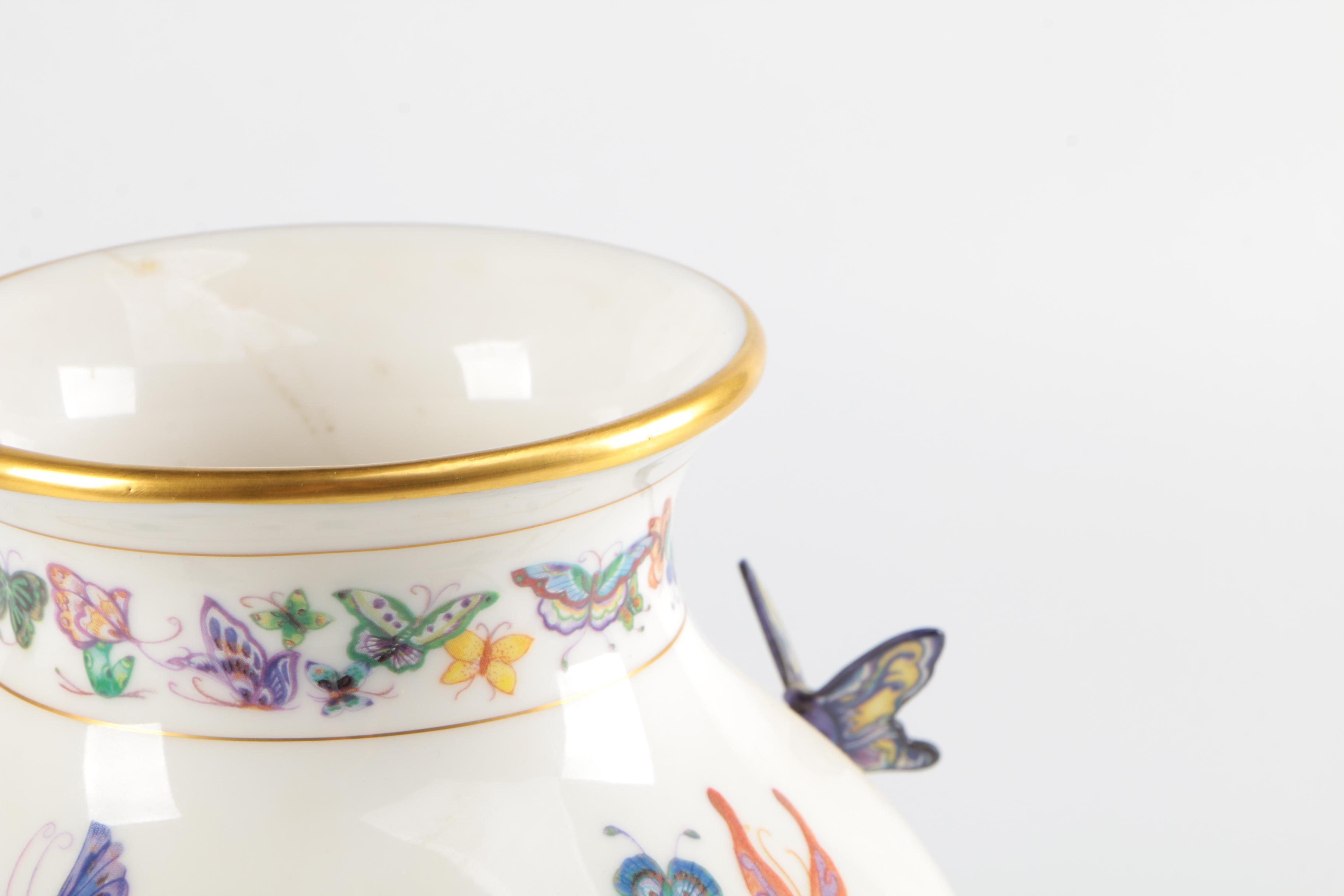 "The Vase of a Hundred Butterflies" by Mei-lin Li for The Franklin Mint
