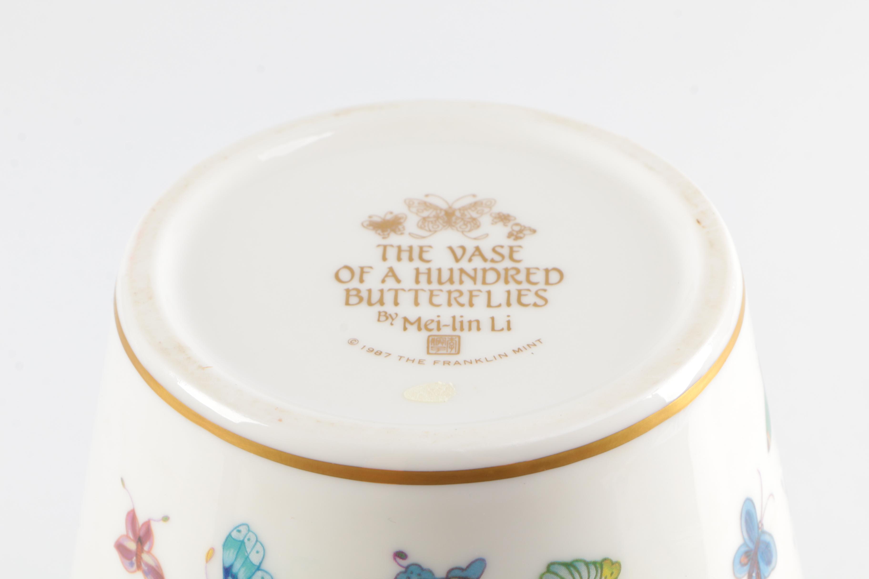 "The Vase of a Hundred Butterflies" by Mei-lin Li for The Franklin Mint