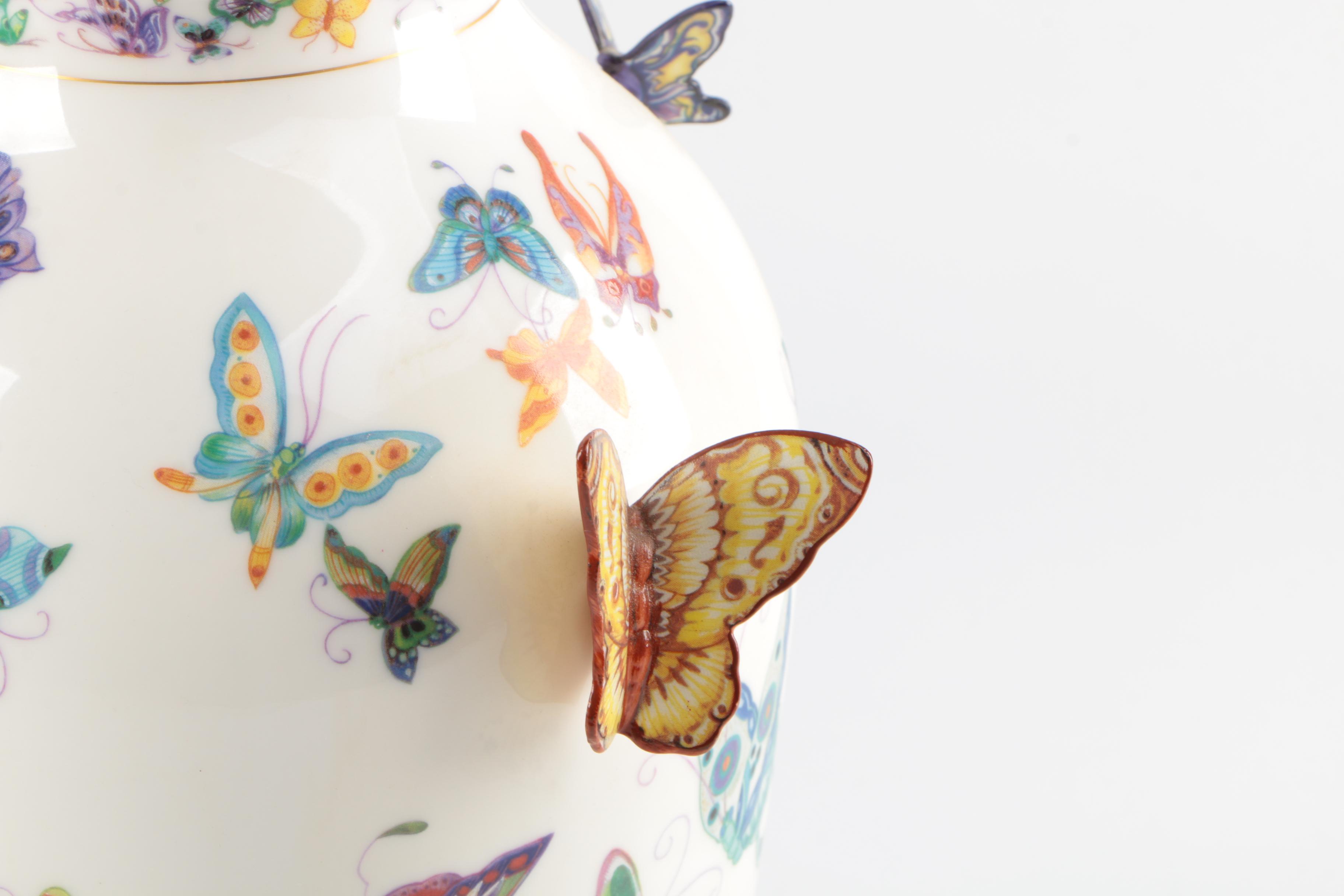 "The Vase of a Hundred Butterflies" by Mei-lin Li for The Franklin Mint
