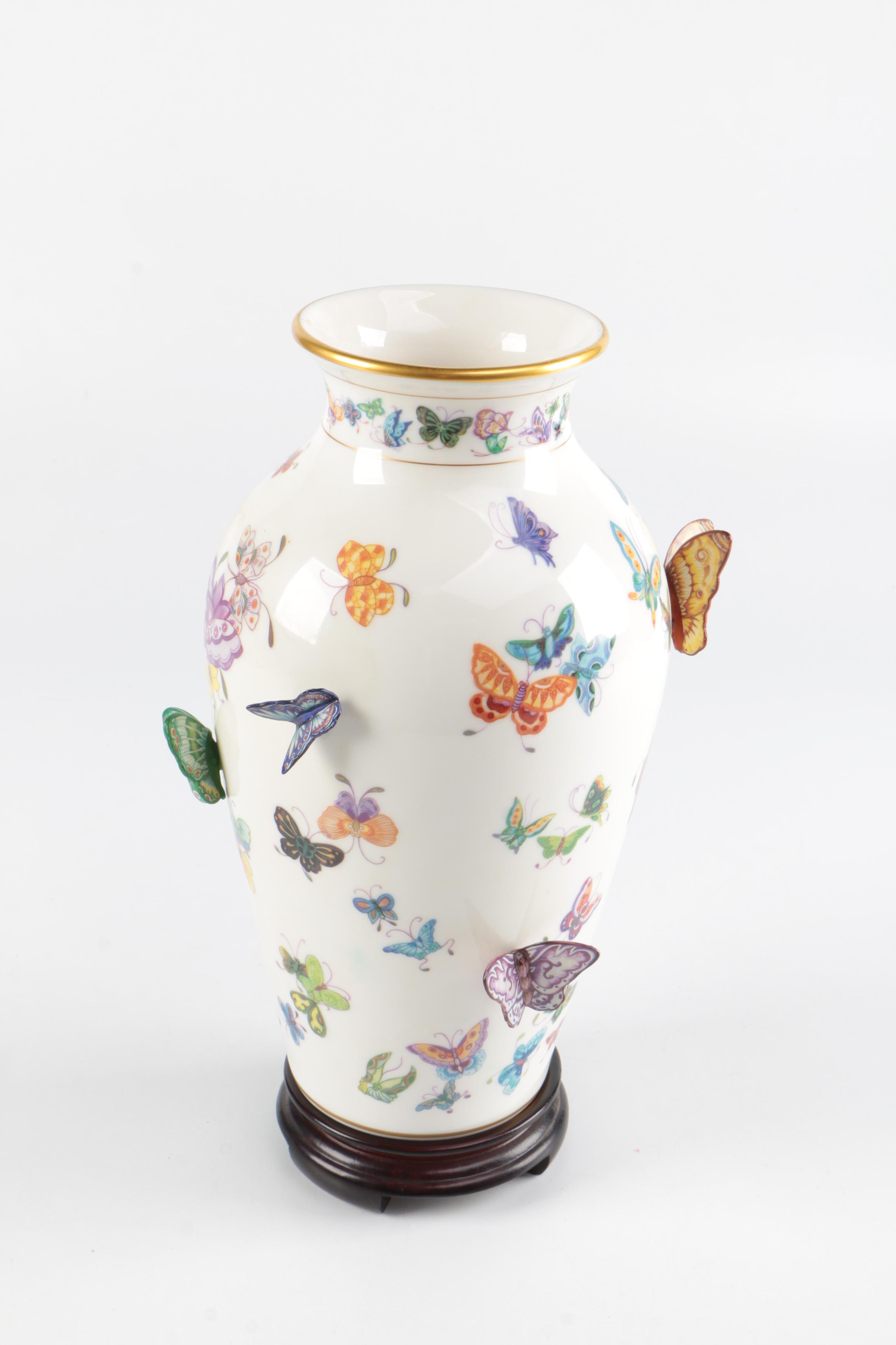 "The Vase of a Hundred Butterflies" by Mei-lin Li for The Franklin Mint